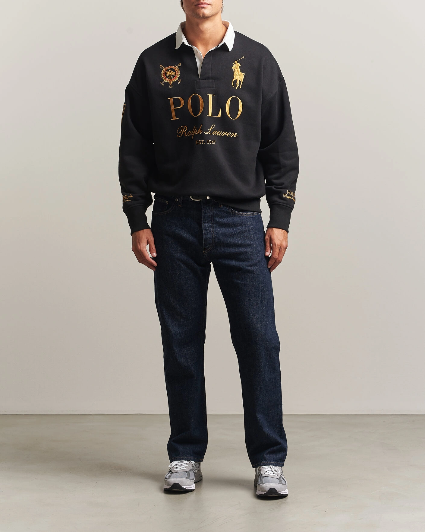 Herr | Tröjor | Polo Ralph Lauren | Magic Fleece Printed Sweatshirt Polo Black