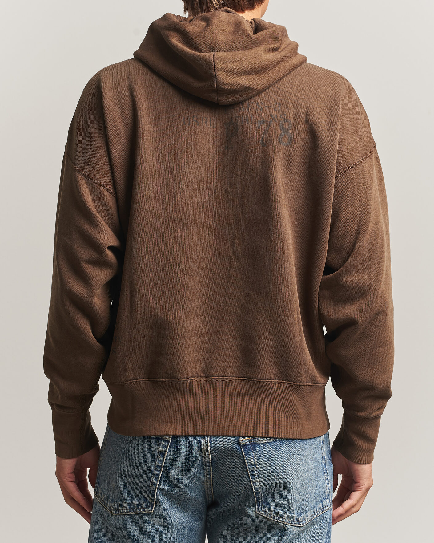 Herr | Tröjor | Polo Ralph Lauren | Fleece Printed Hoodie Court Brown