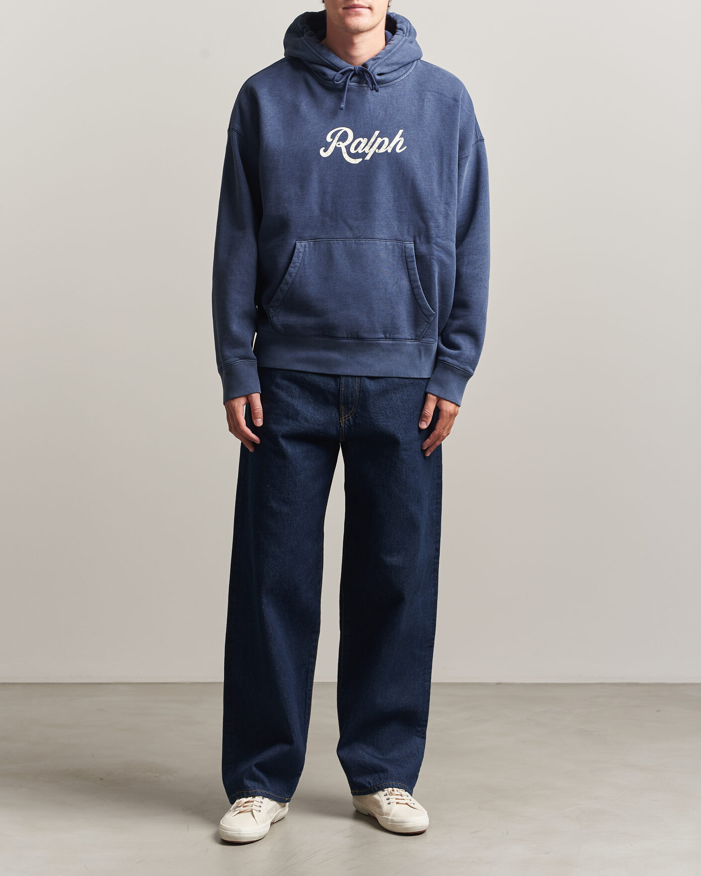 Herr | Tröjor | Polo Ralph Lauren | Vintage Fleece Logo Hoodie Dark Cobalt