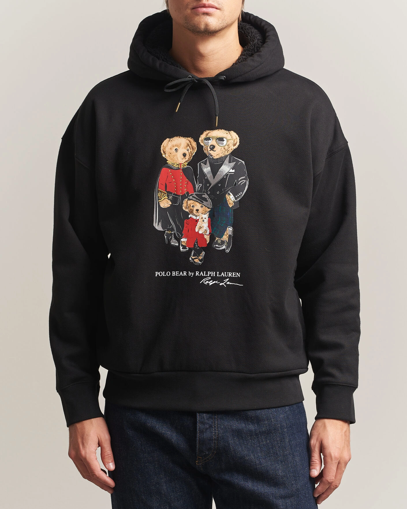 Herr | Tröjor | Polo Ralph Lauren | Magic Fleece Bear Hoodie Polo Black