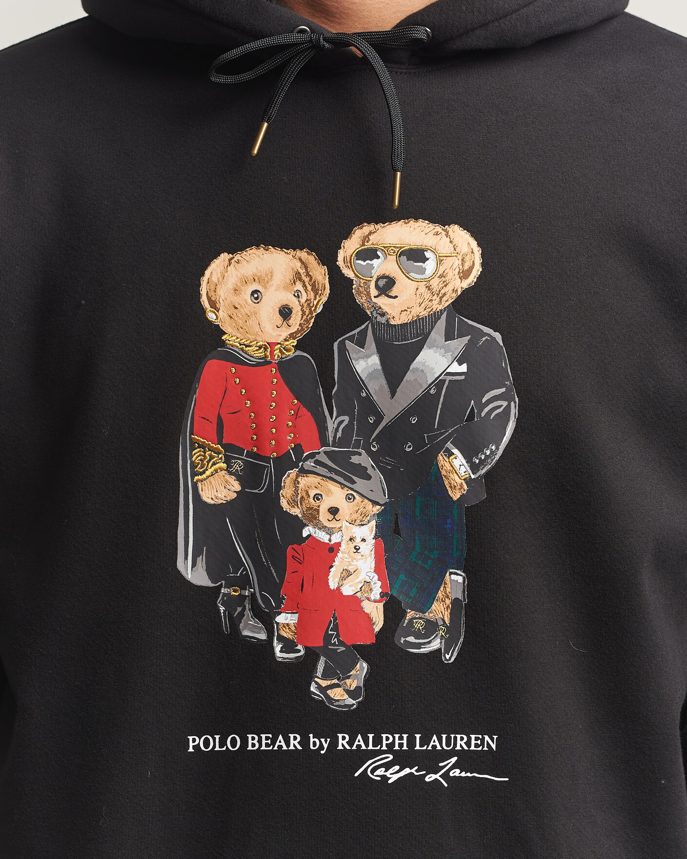 Herr | Tröjor | Polo Ralph Lauren | Magic Fleece Bear Hoodie Polo Black