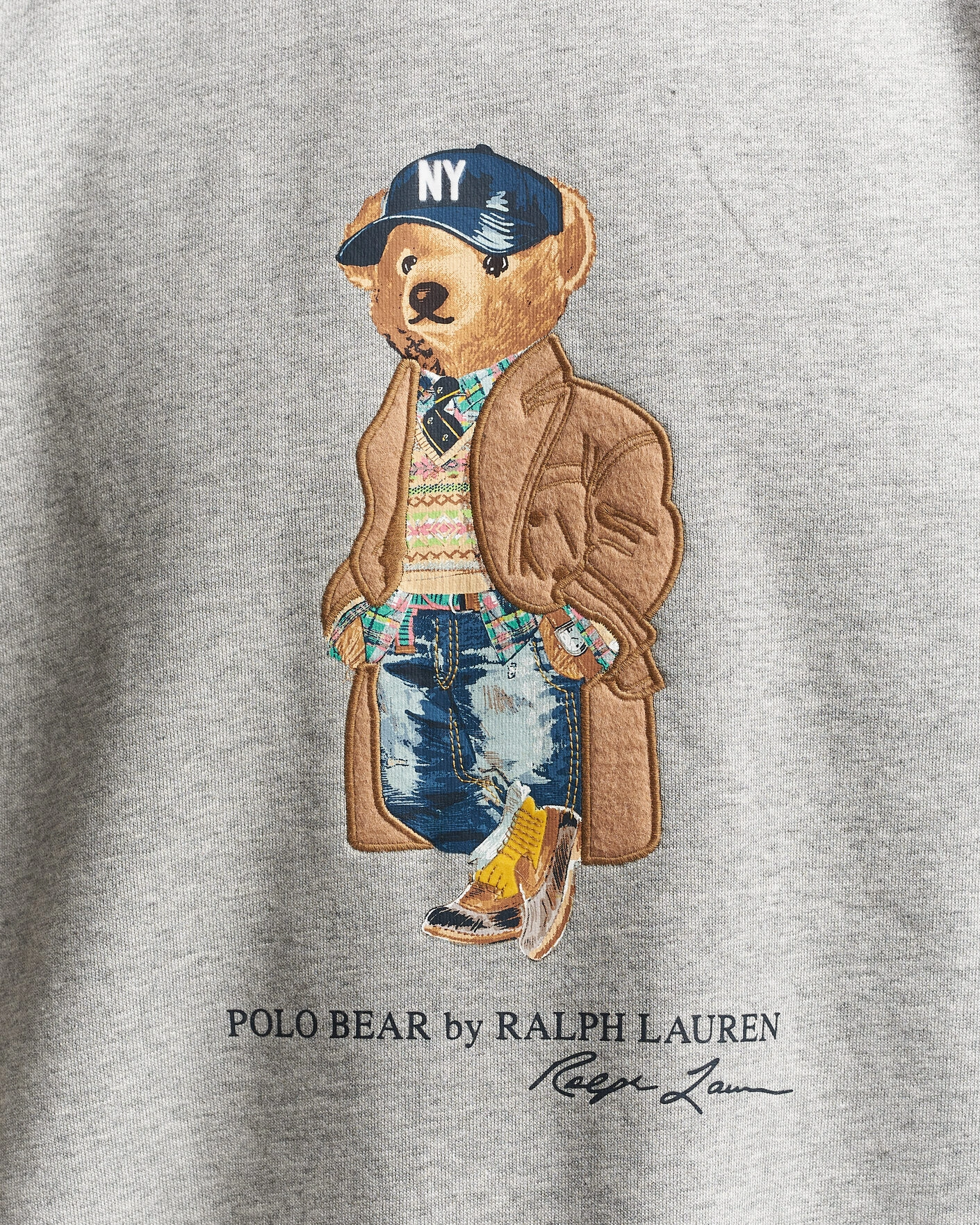 Herr | Tröjor | Polo Ralph Lauren | Athletic Fleece Bear Sweatshirt Andover Heather