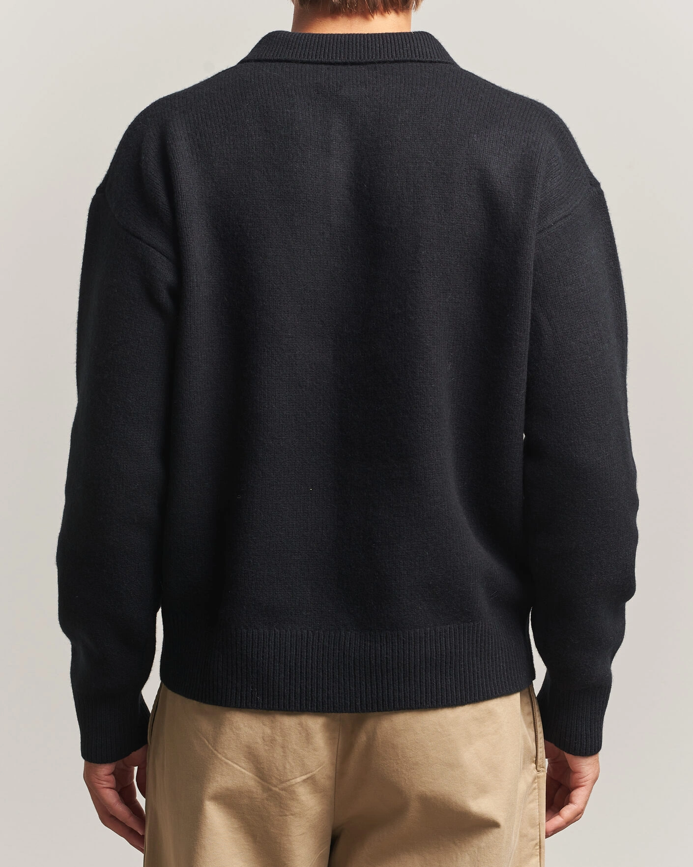 Herr | Tröjor | Polo Ralph Lauren | Wool/Alpaca Rugby Sweater Polo Black