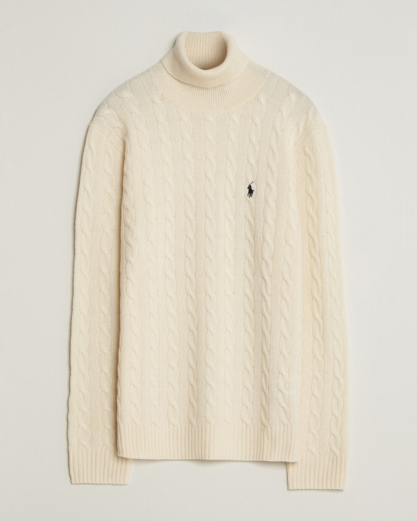 Herr | Tröjor | Polo Ralph Lauren | Wool/Cashmere Rollneck Andover Cream