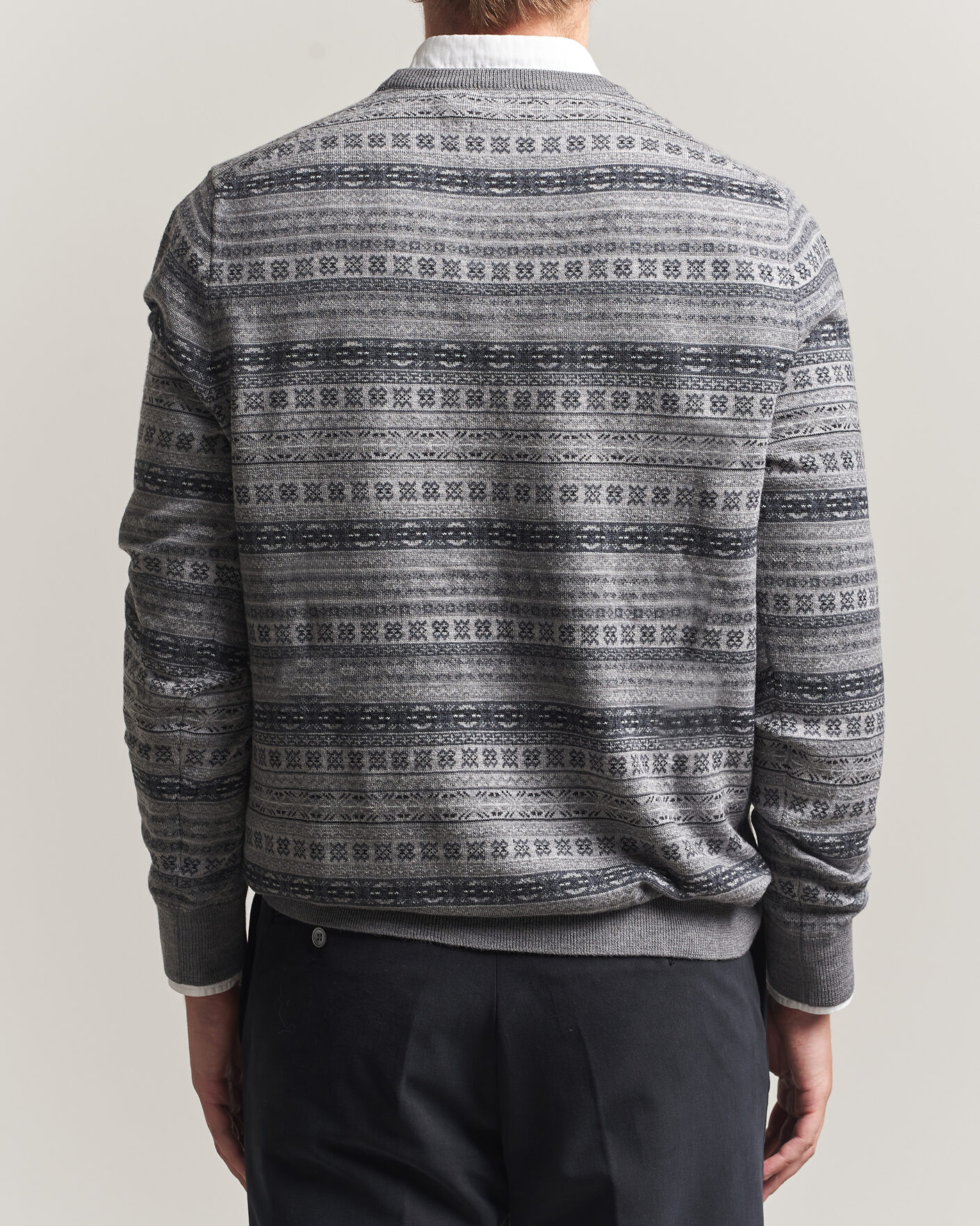 Herr | Tröjor | Polo Ralph Lauren | Fair Isle Merino Sweater Grey Combo