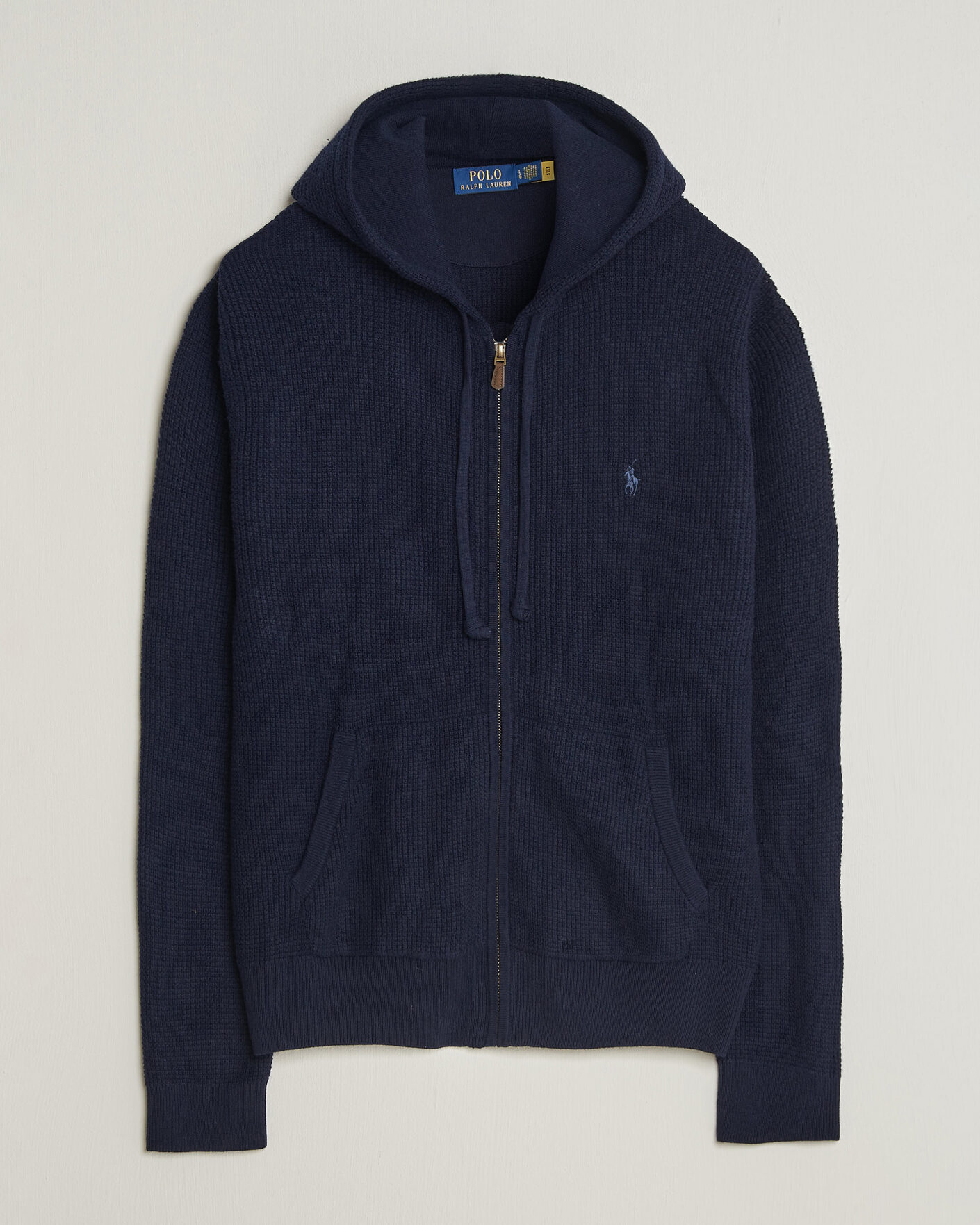 Herr | Tröjor | Polo Ralph Lauren | Cotton/Wool Full-Zip Hoodie Hunter Navy