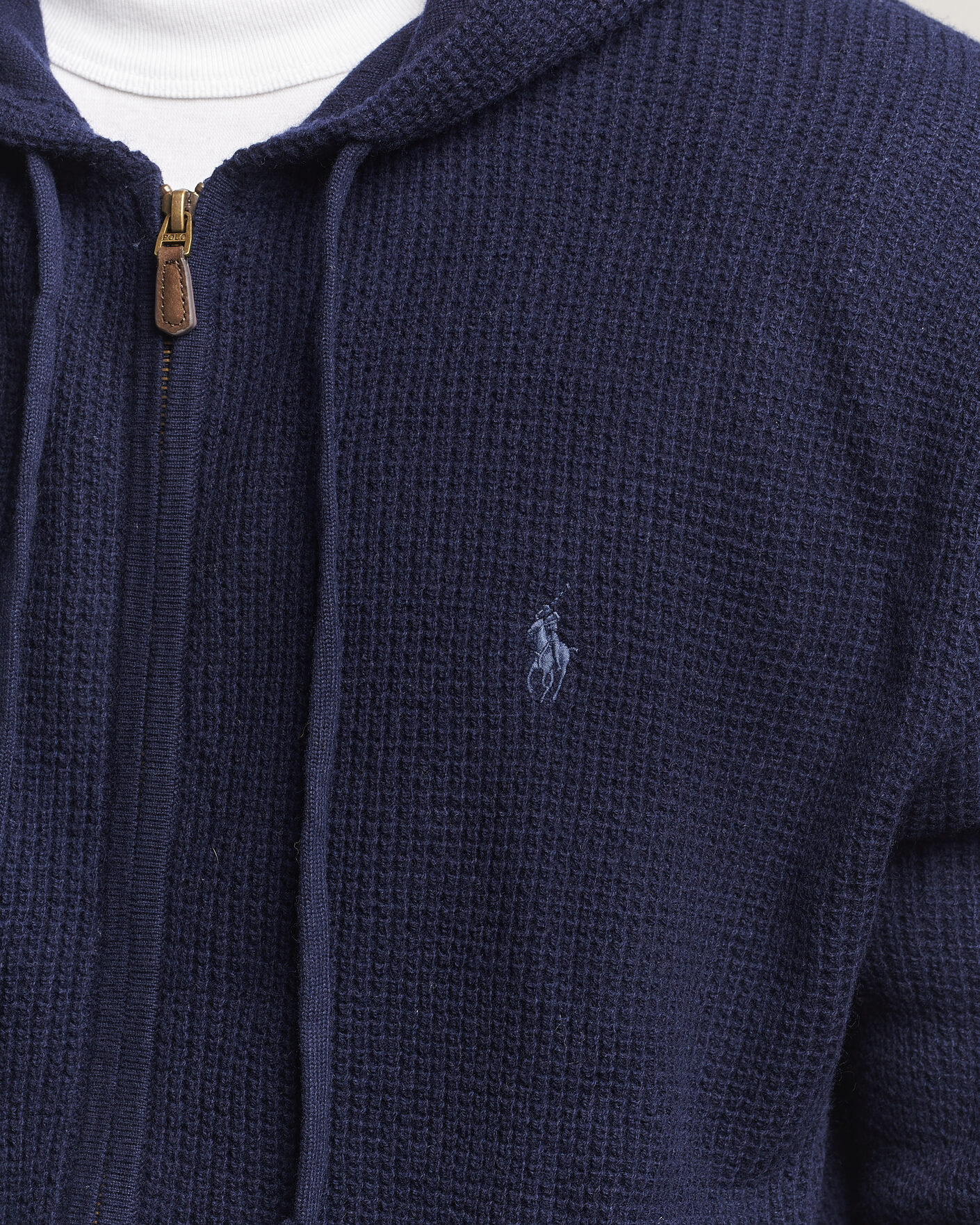 Herr | Tröjor | Polo Ralph Lauren | Cotton/Wool Full-Zip Hoodie Hunter Navy