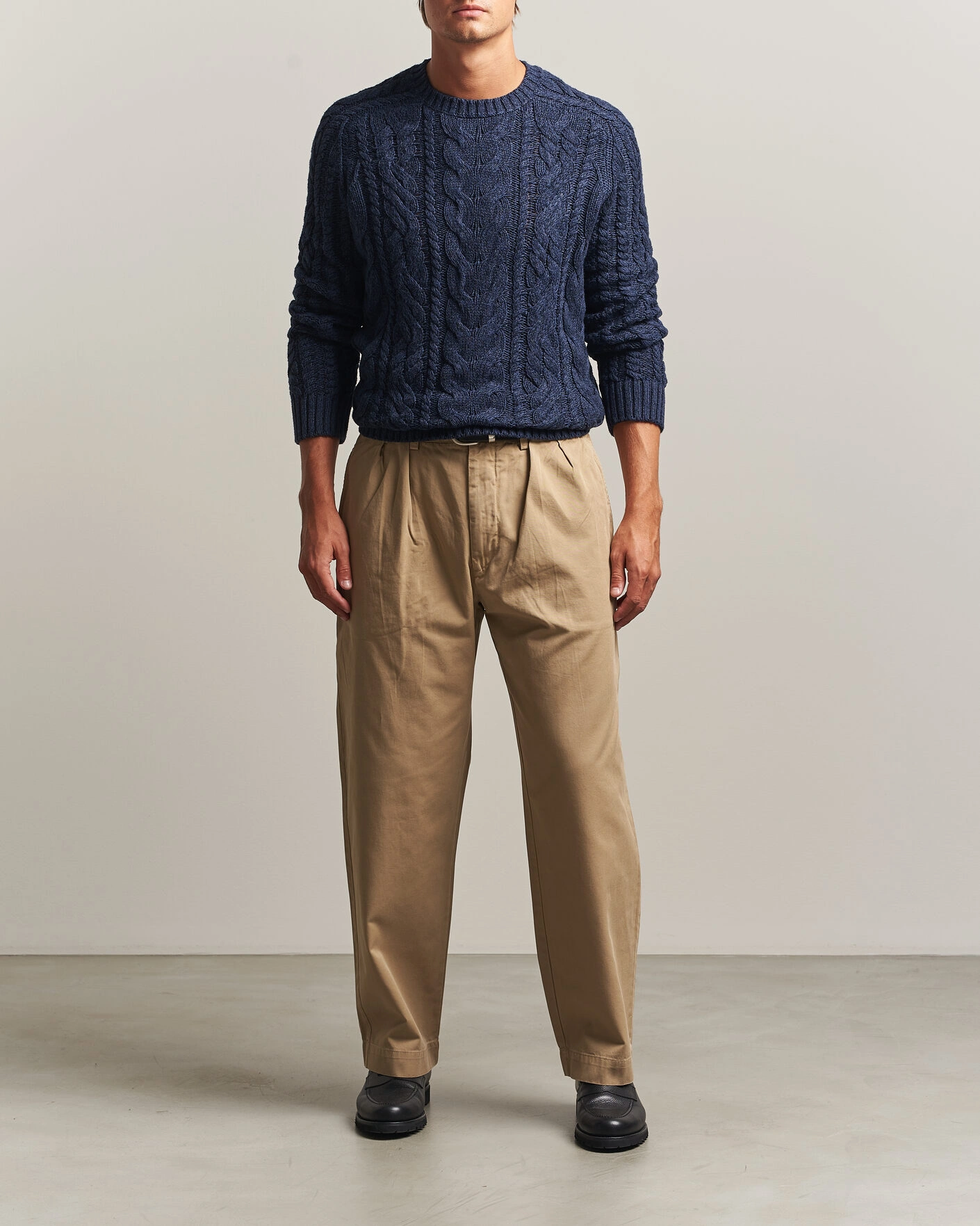 Herr | Tröjor | Polo Ralph Lauren | Cotton Marl Pullover Navy Combo