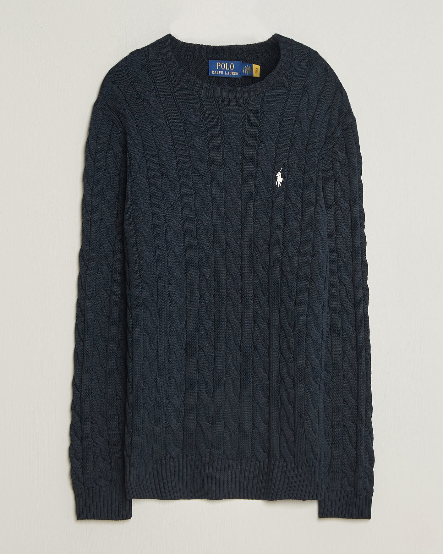 Herr | Tröjor | Polo Ralph Lauren | Cotton Cable Pullover Hunter Navy