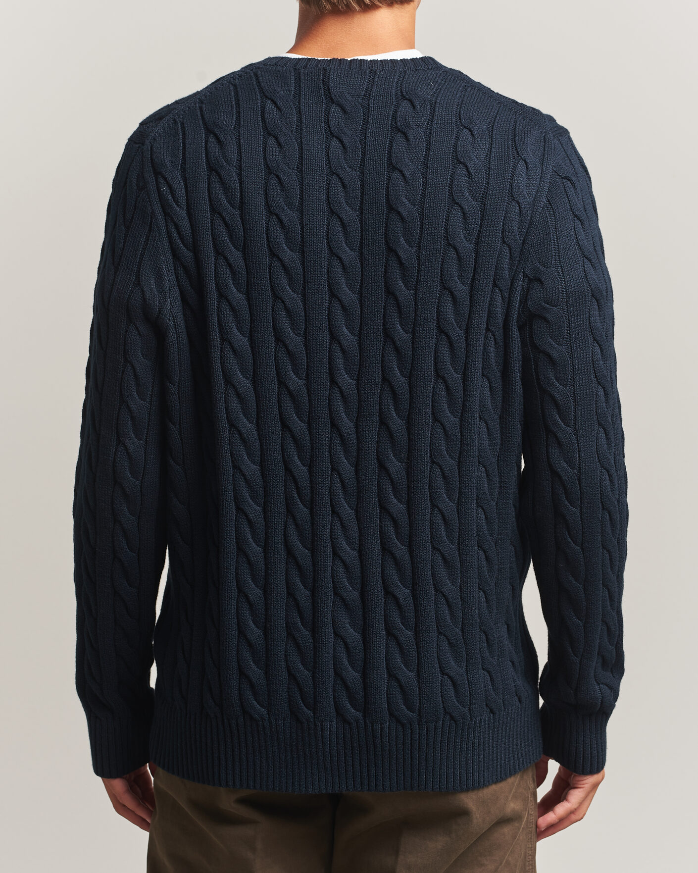 Herr | Tröjor | Polo Ralph Lauren | Cotton Cable Pullover Hunter Navy
