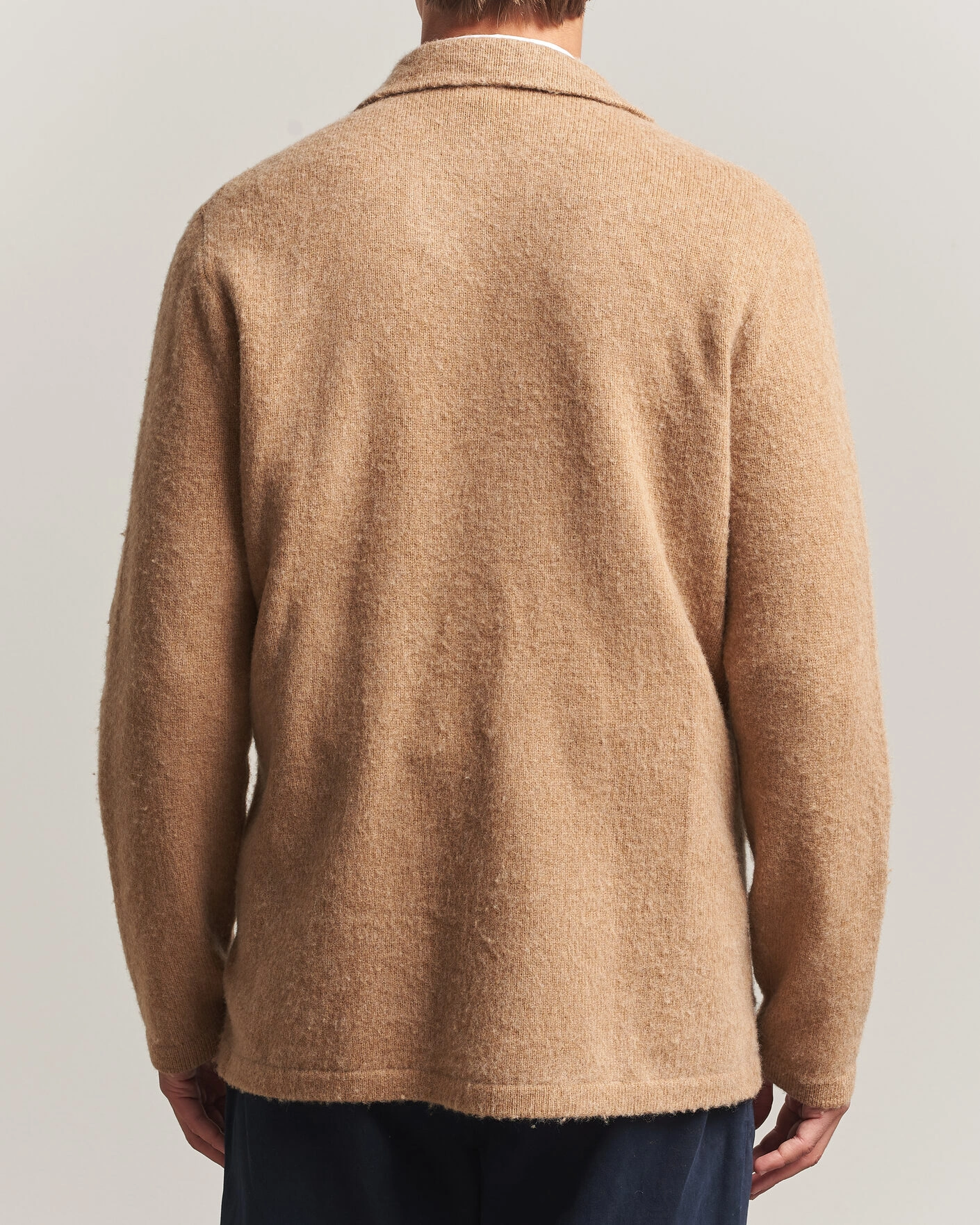 Herr | Tröjor | Polo Ralph Lauren | DB Wool/Cashmere Cardigan Crouton Tan Heather