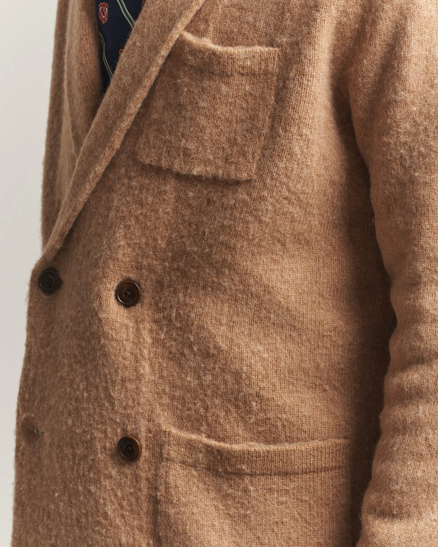 Herr | Tröjor | Polo Ralph Lauren | DB Wool/Cashmere Cardigan Crouton Tan Heather