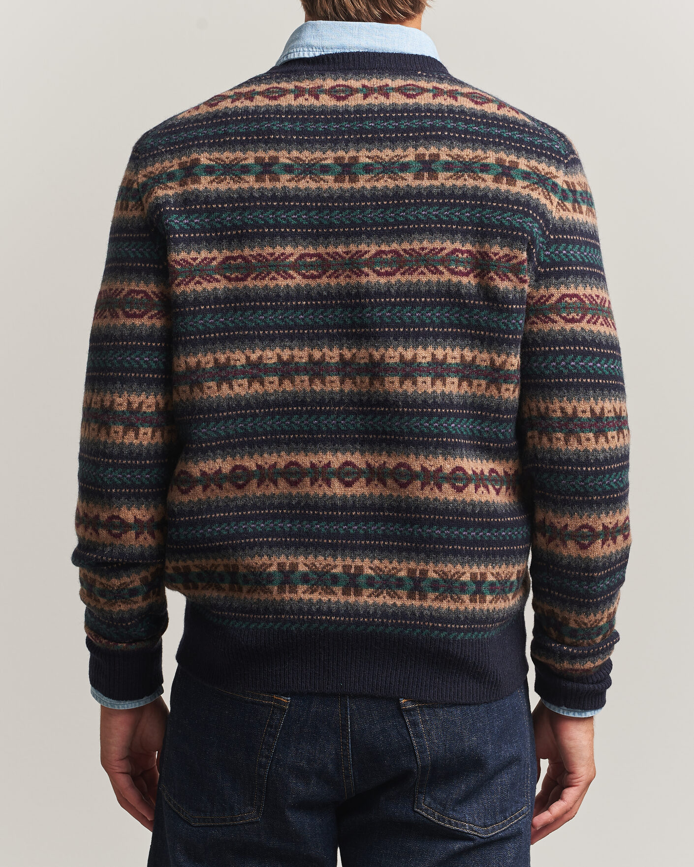 Herr | Tröjor | Polo Ralph Lauren | Fair Isle Wool Sweater Navy Combo