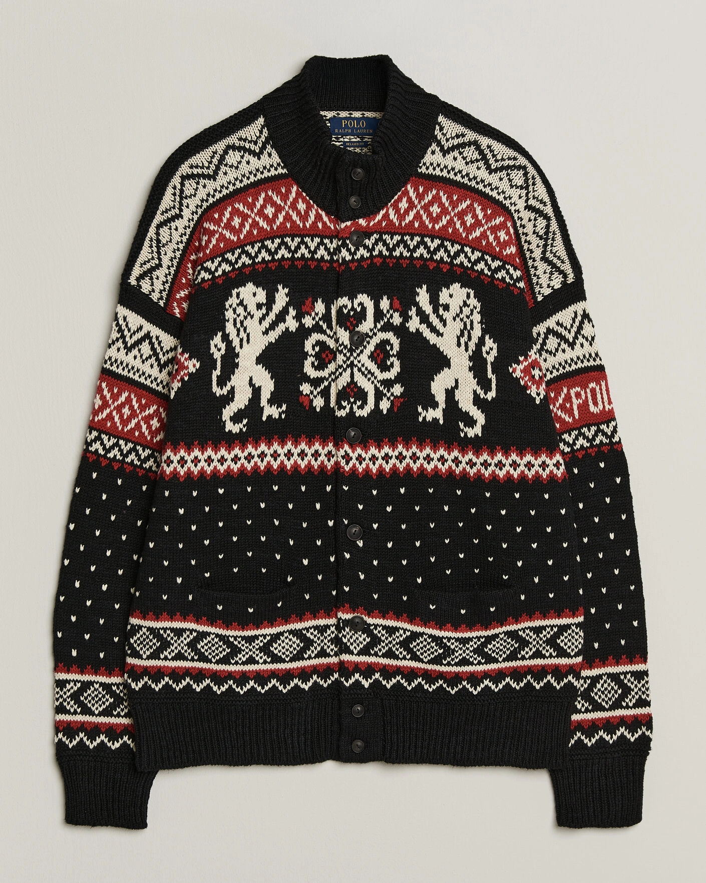 Herr | Tröjor | Polo Ralph Lauren | Cotton/Cashmere Cardigan Black Combo