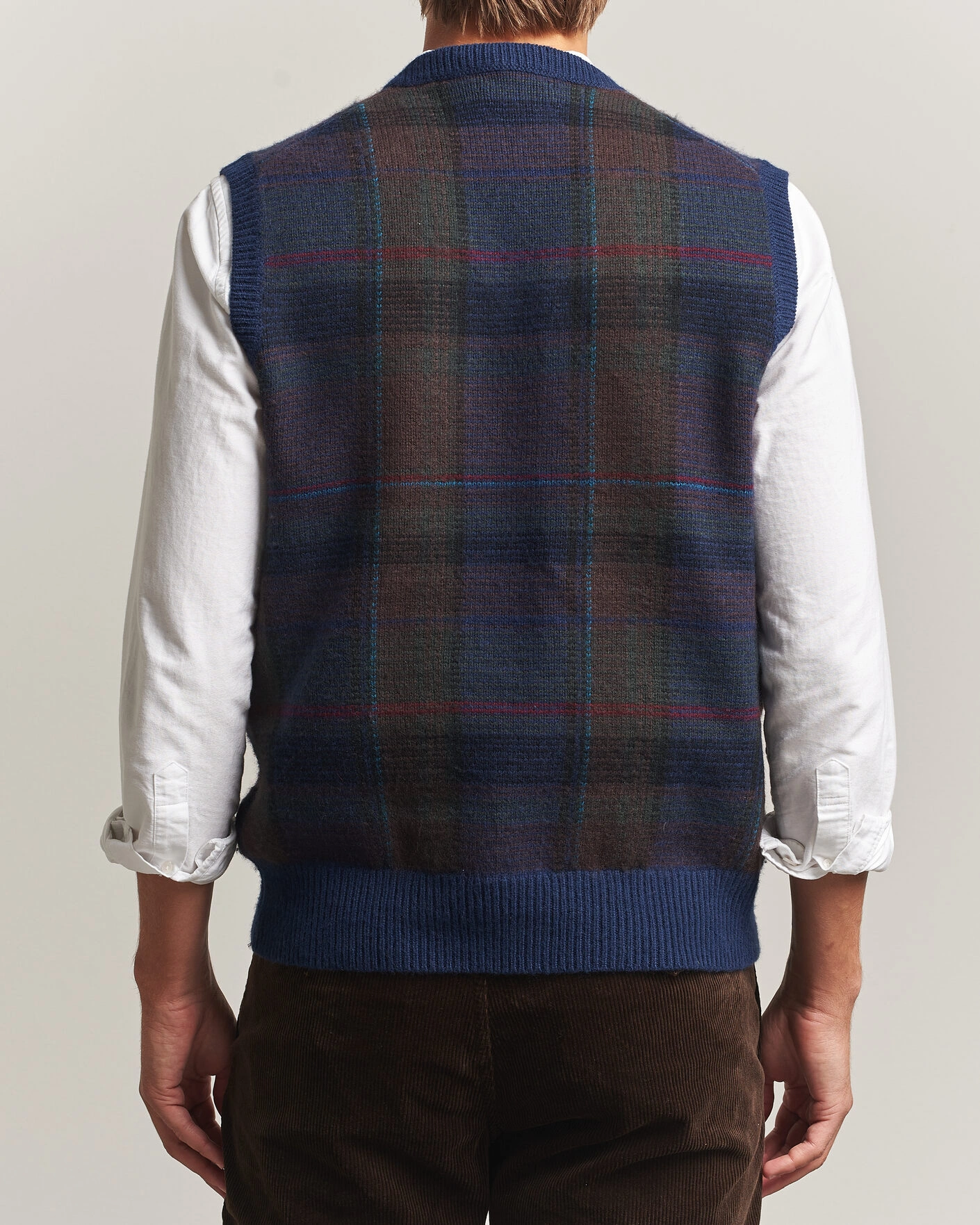 Herr | Tröjor | Polo Ralph Lauren | Hudson Cotton Blend V-Neck Vest Navy Multi