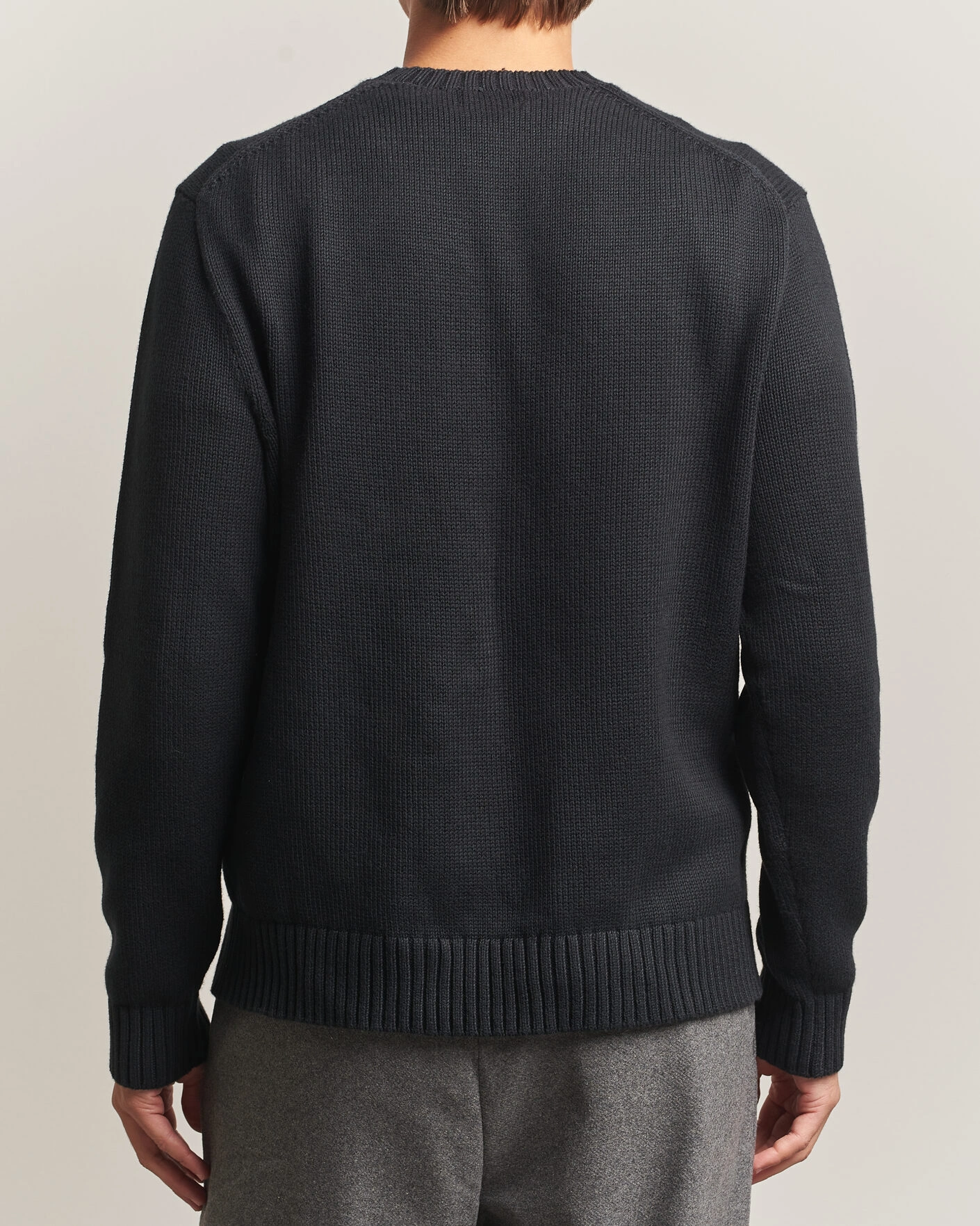 Herr | Tröjor | Polo Ralph Lauren | Cotton Blend Bear Sweater Polo Black