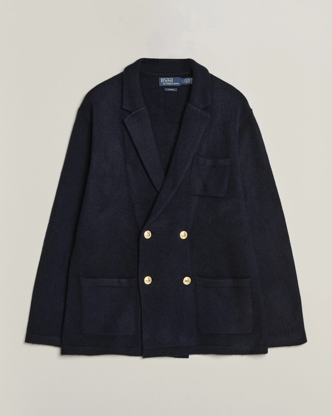 Herr | Tröjor | Polo Ralph Lauren | Double Breasted Cashmere Cardigan Aviator Navy