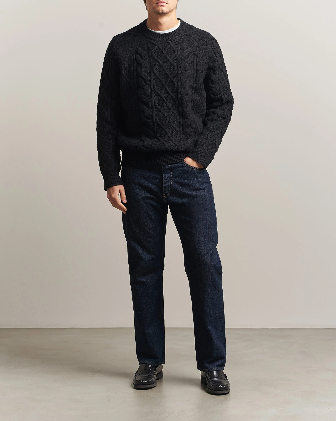 Herr | Tröjor | Polo Ralph Lauren | Wool/Alpaca Pullover Polo Black