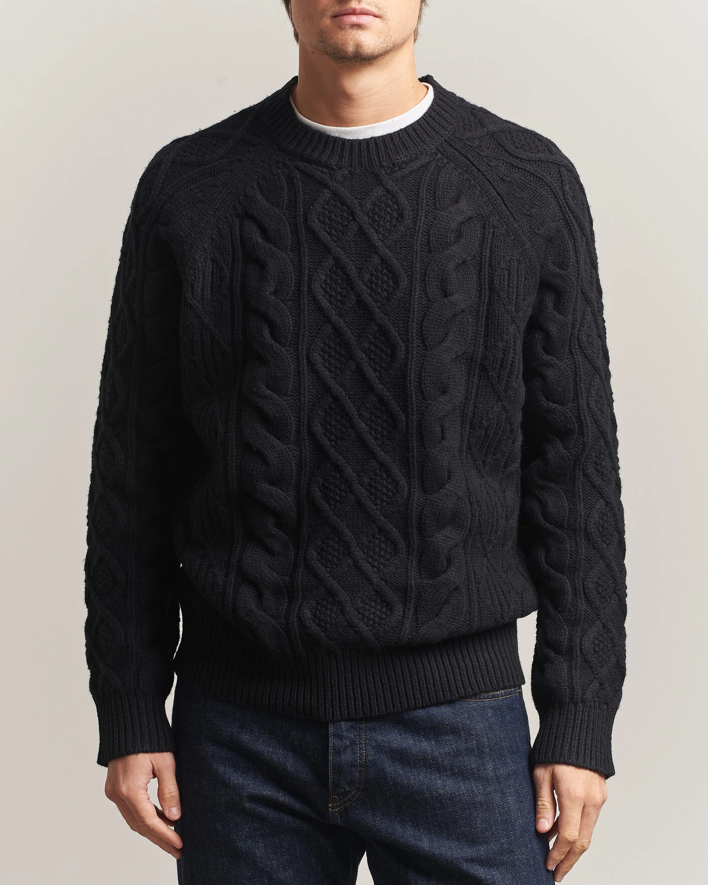 Herr | Tröjor | Polo Ralph Lauren | Wool/Alpaca Pullover Polo Black