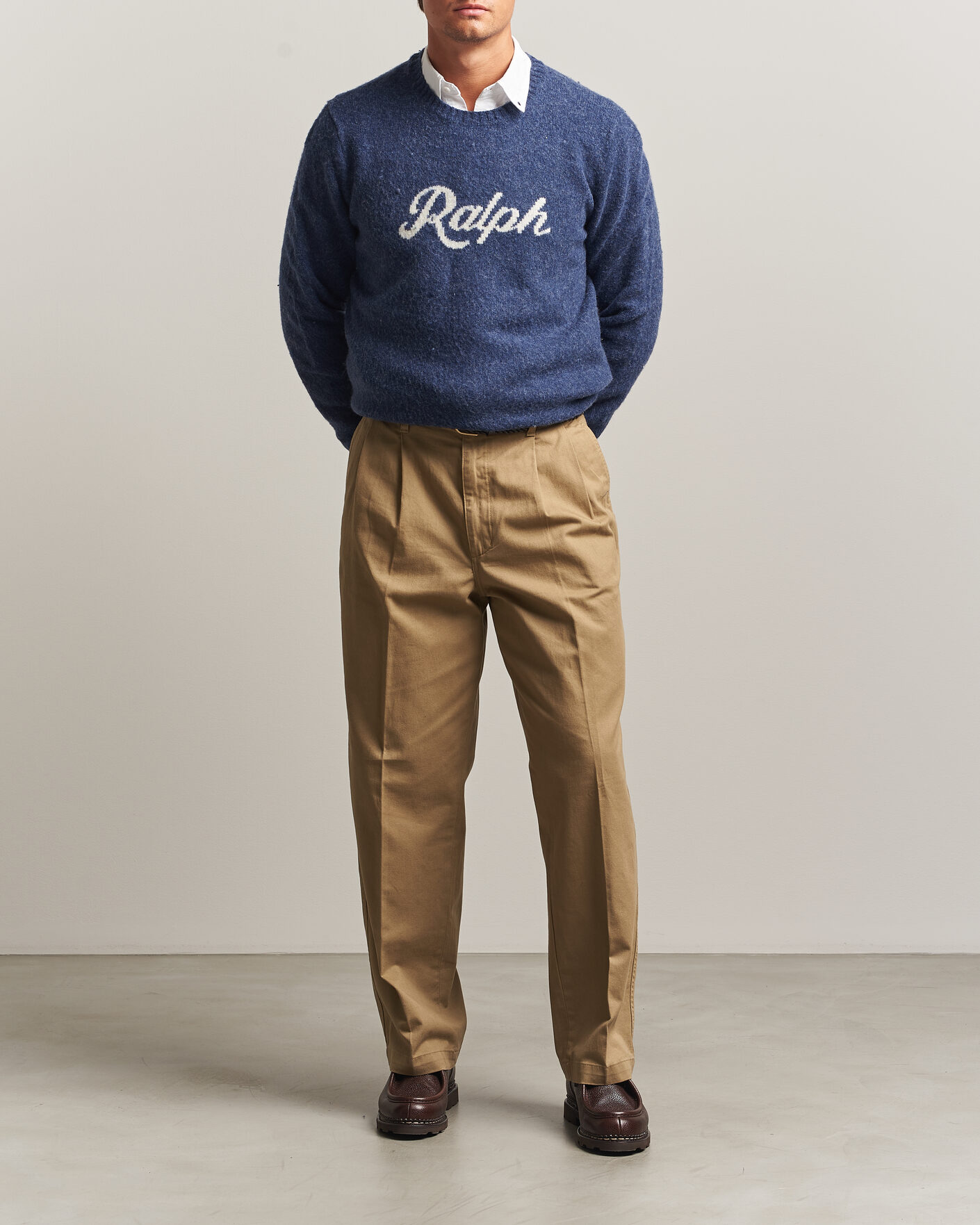 Herr | Tröjor | Polo Ralph Lauren | Wool/Cashmere Pullover Navy Combo