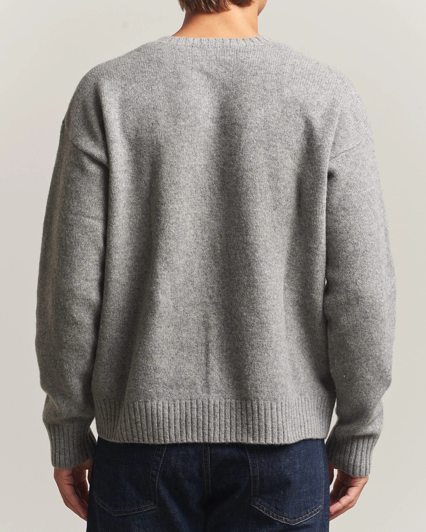 Herr | Tröjor | Polo Ralph Lauren | Wool Blend Bear Sweater Grey Combo