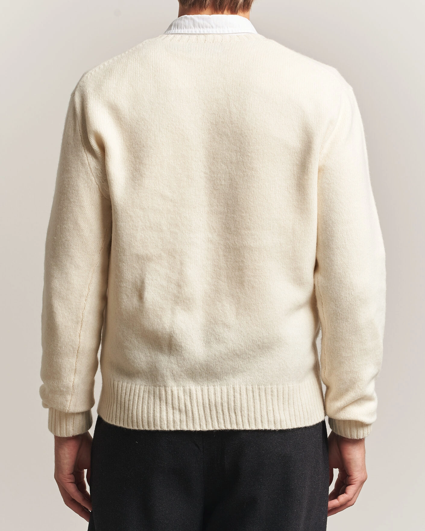 Herr | Tröjor | Polo Ralph Lauren | Wool Blend Bear Sweater Authentic Cream