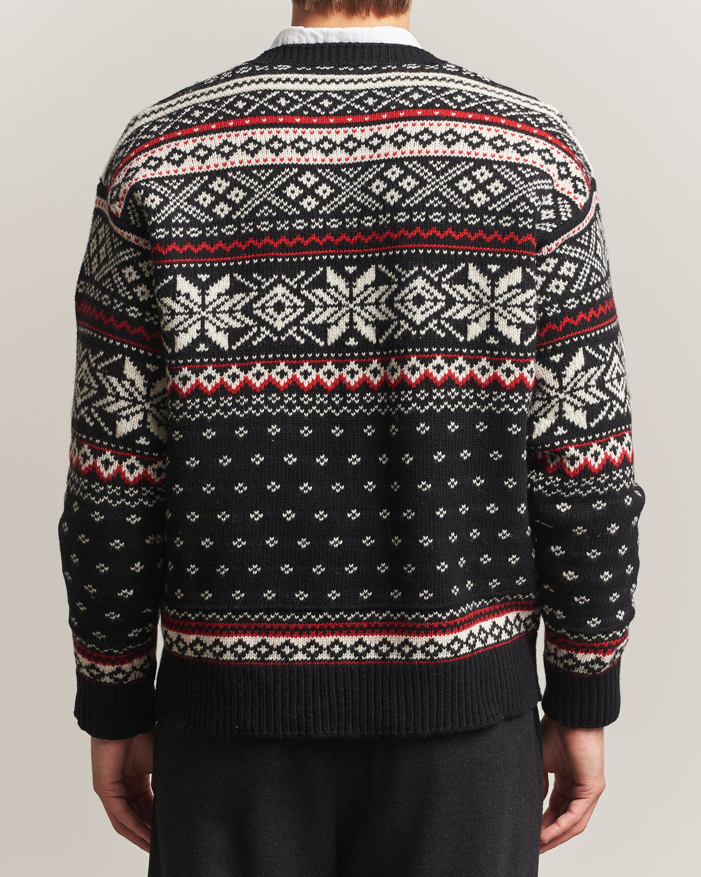 Herr | Tröjor | Polo Ralph Lauren | Royal Holiday Wool Sweater Black Combo