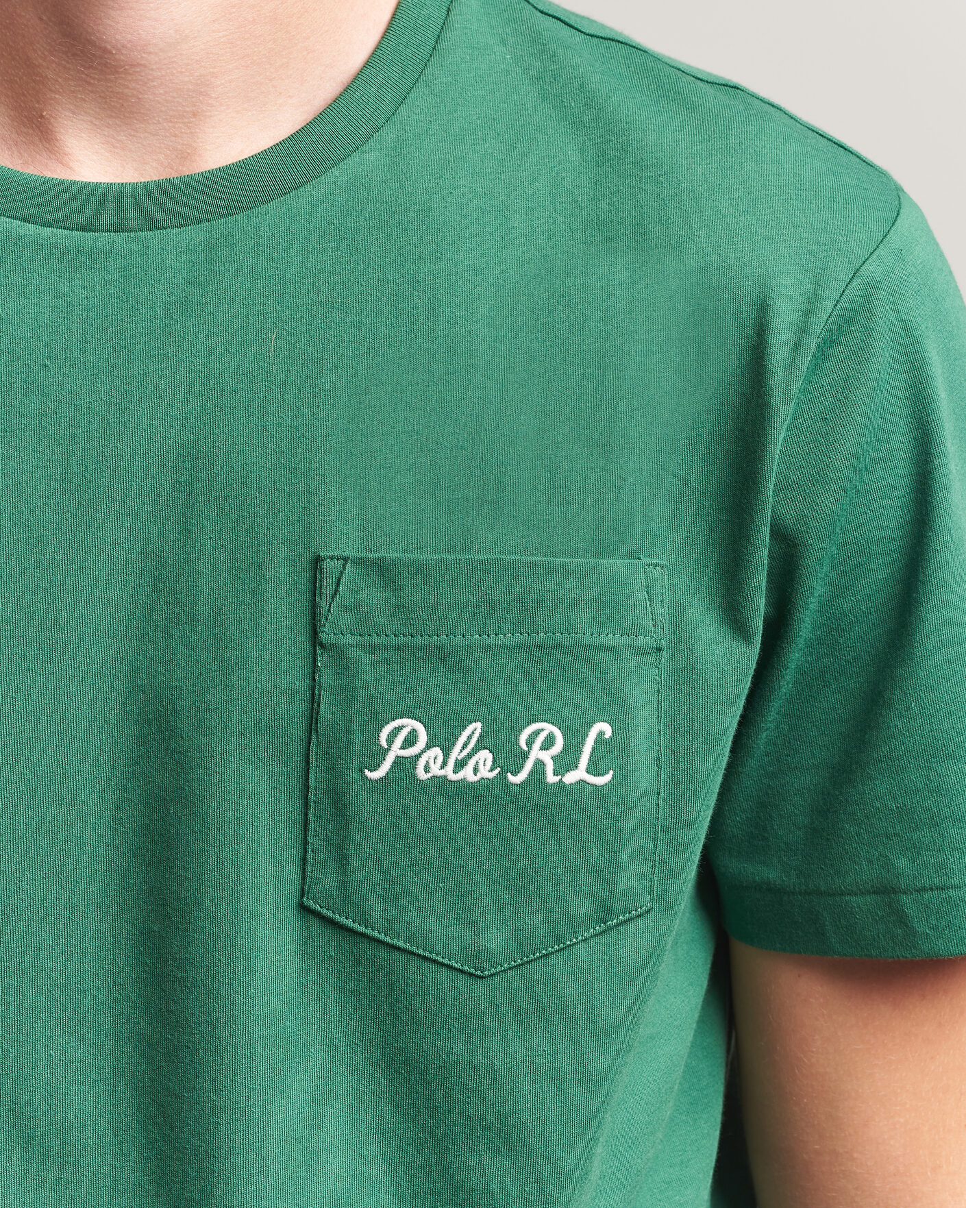 Herr | T-Shirts | Polo Ralph Lauren | Custom Slit Fit Bear T-Shirt Verano Green