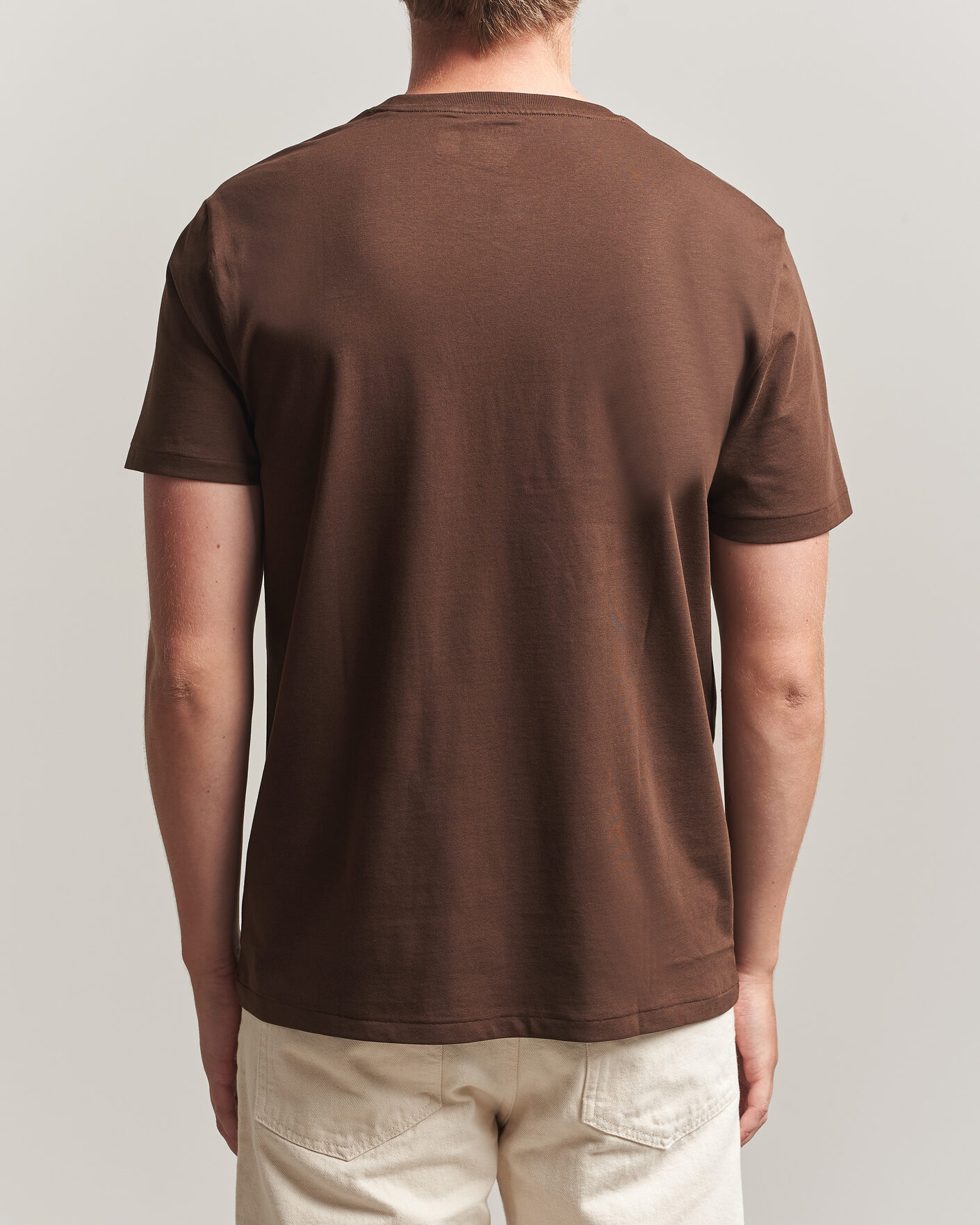 Herr | T-Shirts | Polo Ralph Lauren | Custom Slim Fit T-shirt Nutmeg Brown