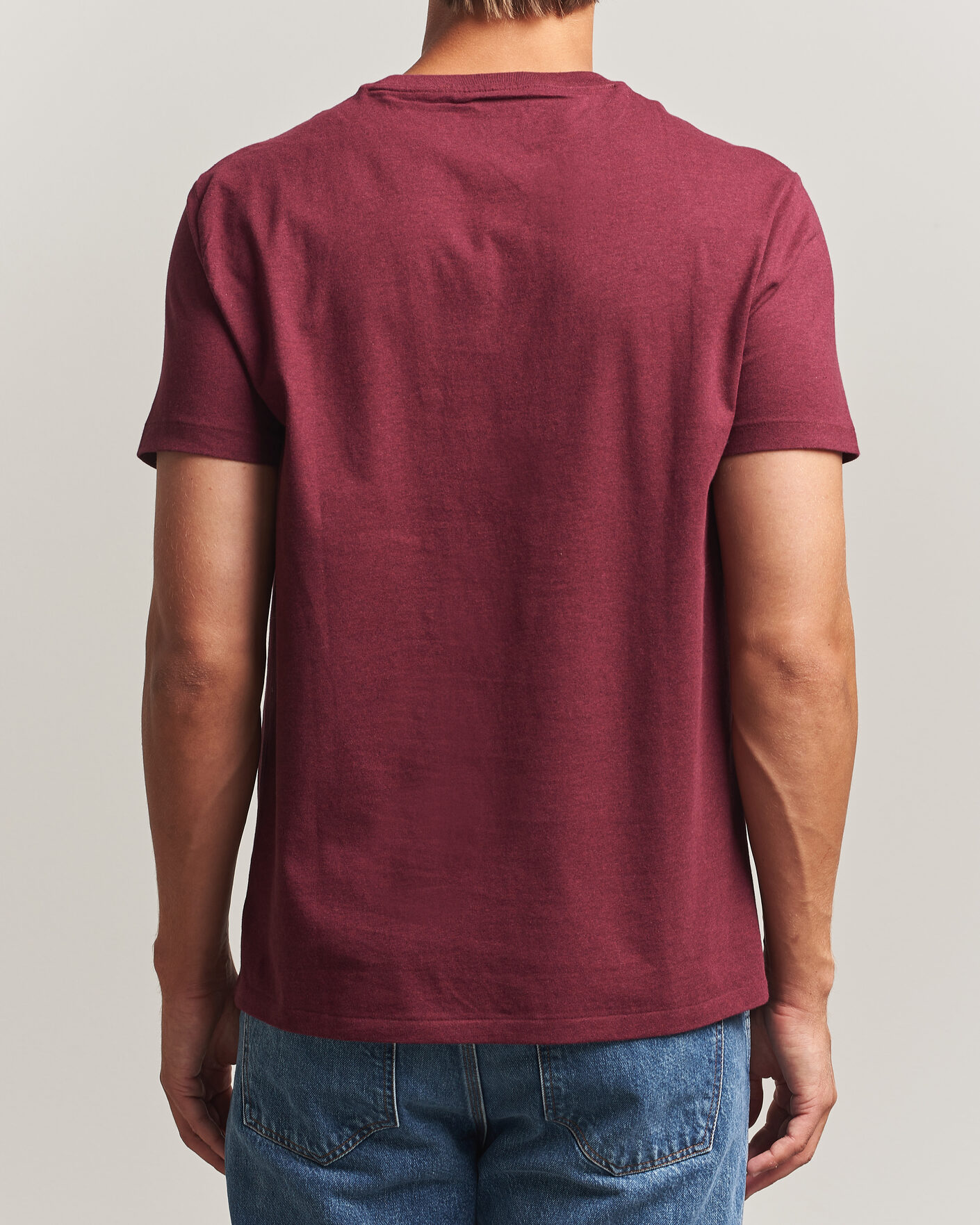Herr | T-Shirts | Polo Ralph Lauren | Custom Slim Fit T-shirt Spring Wine Heather