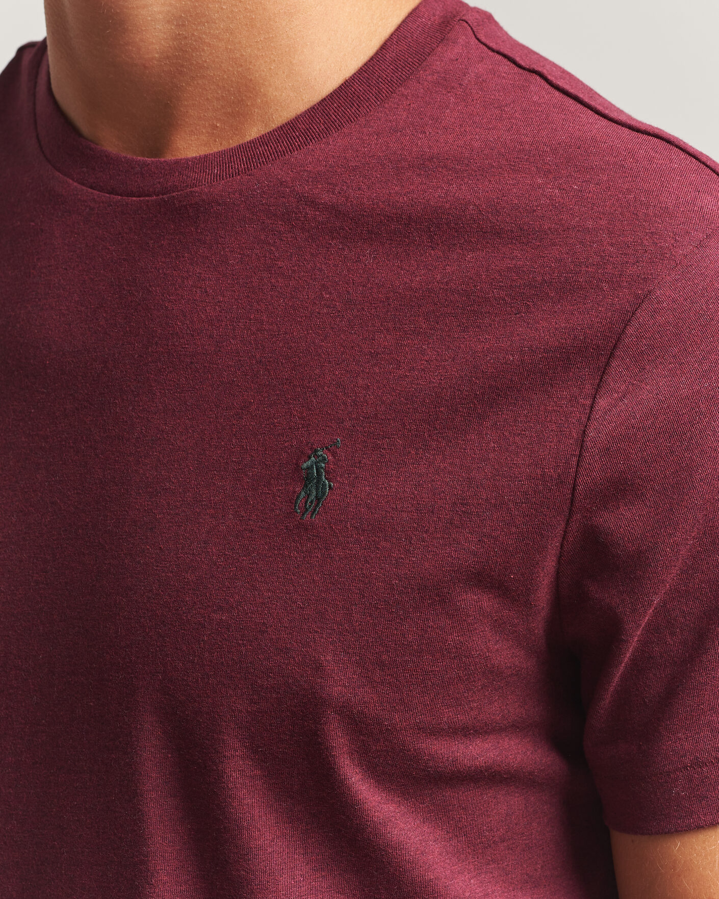 Herr | T-Shirts | Polo Ralph Lauren | Custom Slim Fit T-shirt Spring Wine Heather