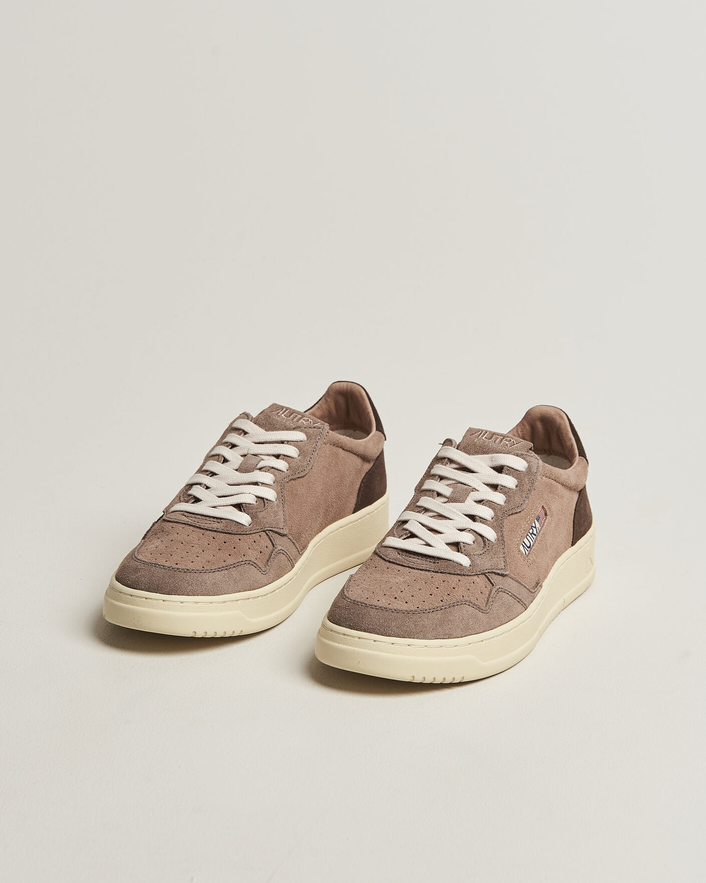 Herr | Sneakers | Autry | Medalist Low Suede Mix Sneaker Brown/Grey/Beige