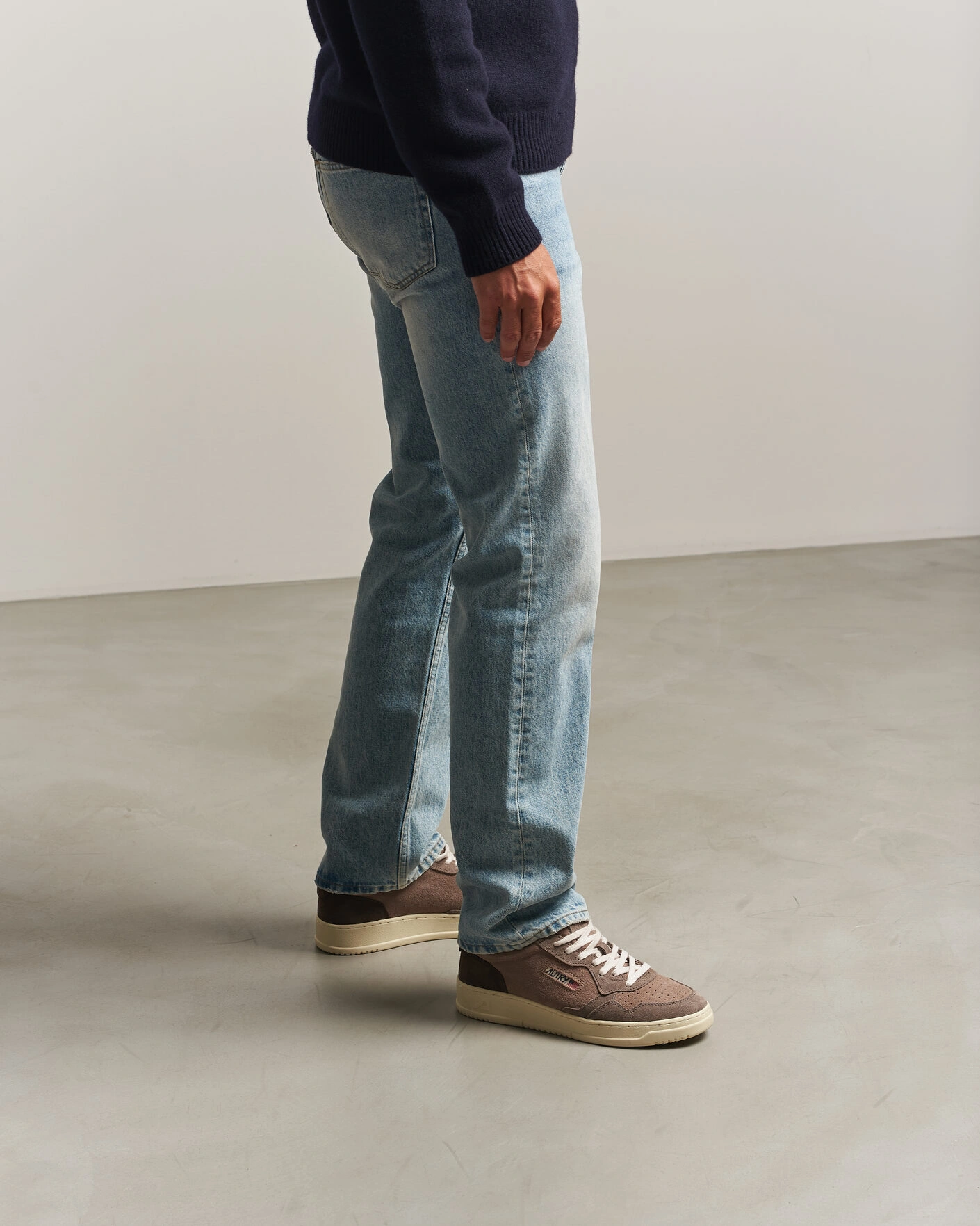 Herr | Sneakers | Autry | Medalist Low Suede Mix Sneaker Brown/Grey/Beige