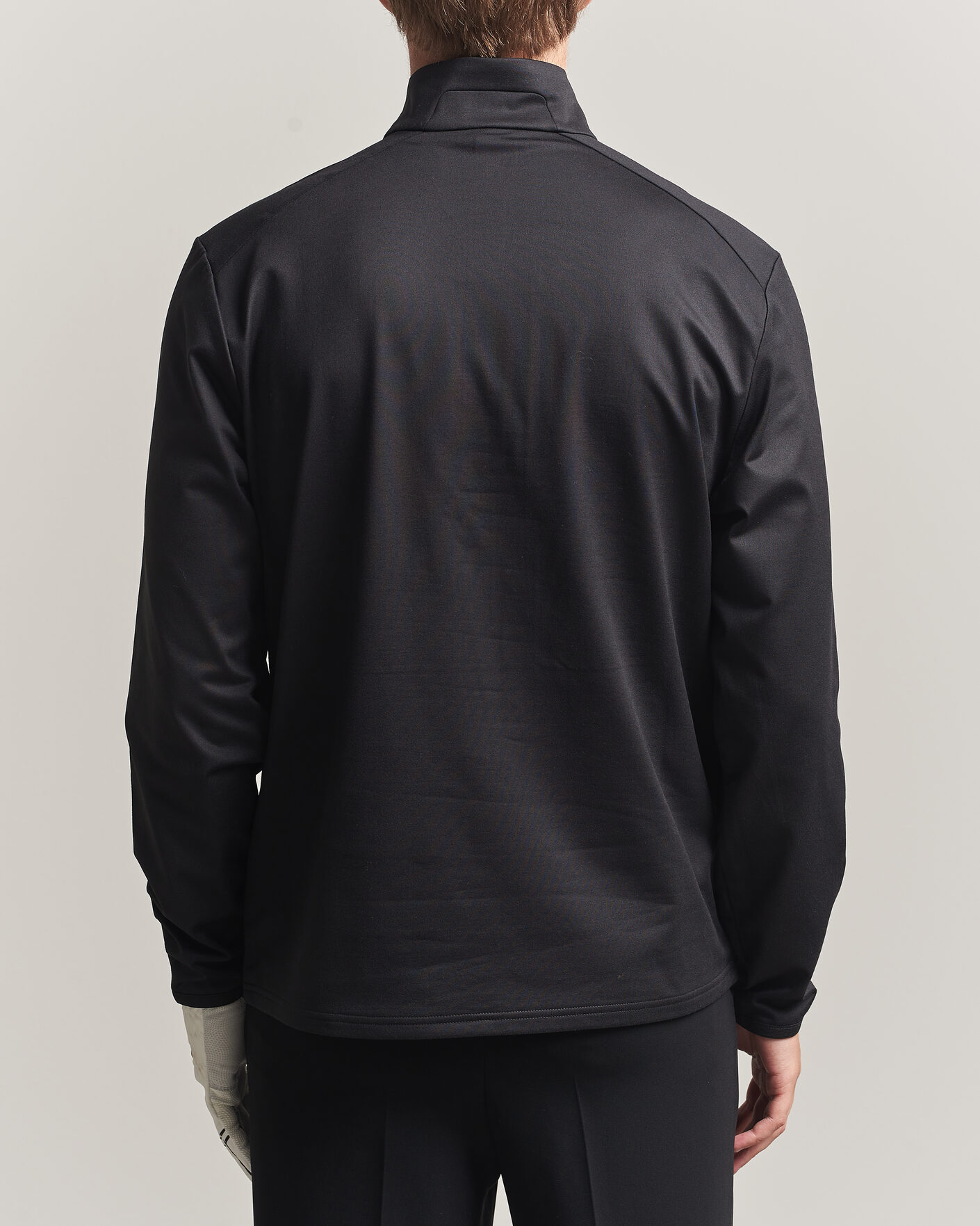 Herr | Golfkläder | Polo Ralph Lauren | Luxury Jersey Half Zip Polo Black
