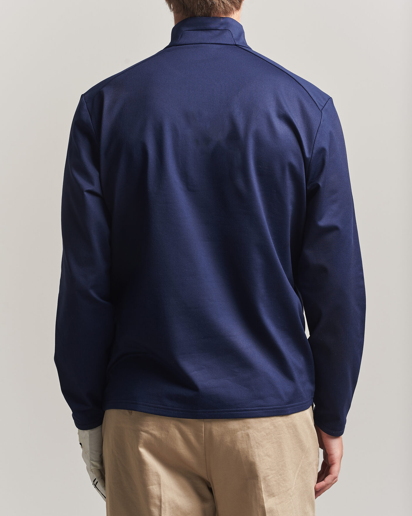 Herr | Golfkläder | Polo Ralph Lauren | Luxury Jersey Half Zip Refined Navy