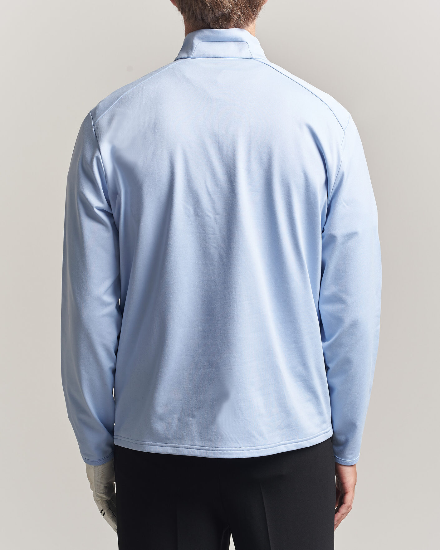 Herr | Golfkläder | Polo Ralph Lauren | Luxury Jersey Half Zip Pebble Blue