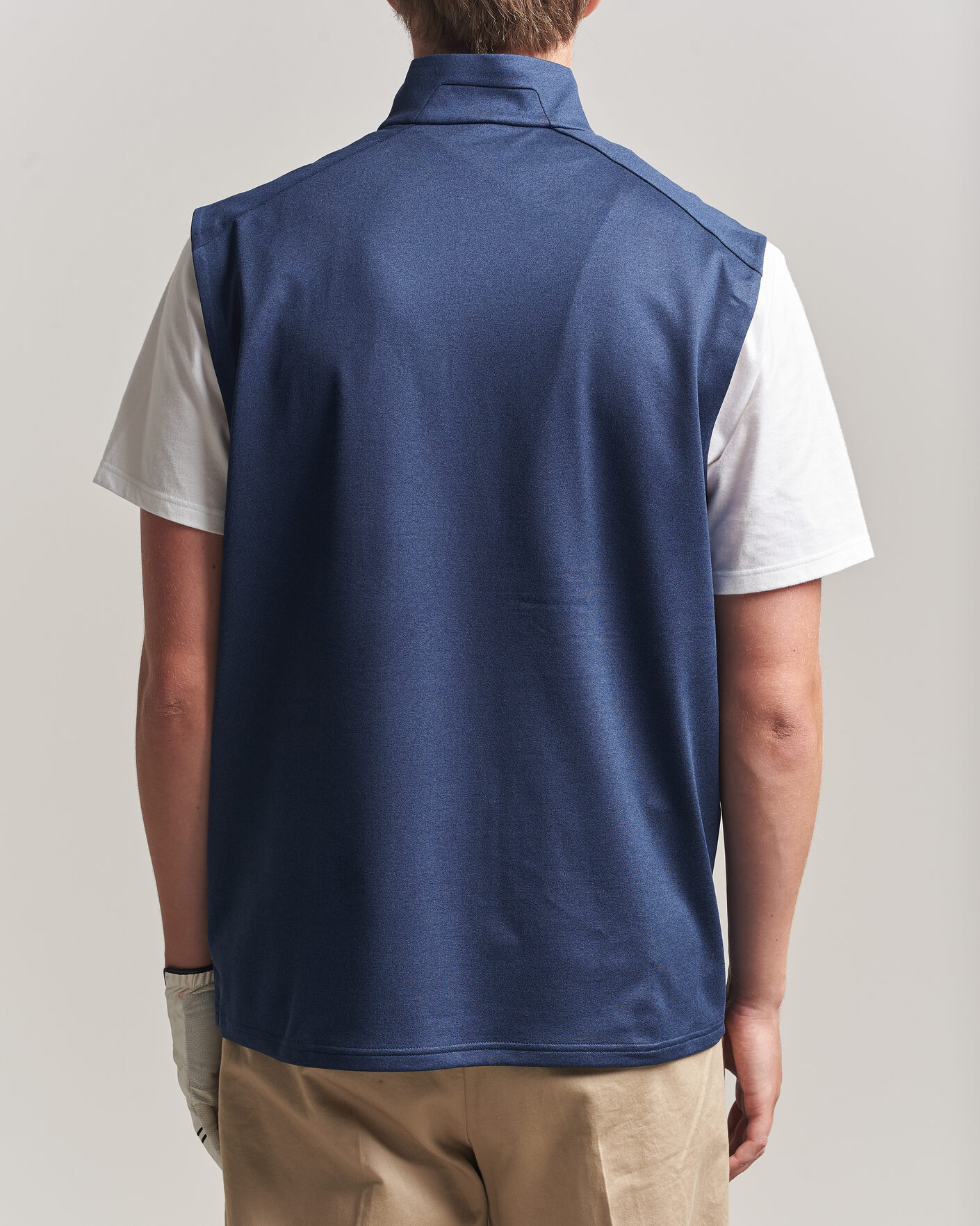 Herr | Tröjor | RLX Ralph Lauren | Luxury Jersey Vest Half Zip Spring Navy Heather