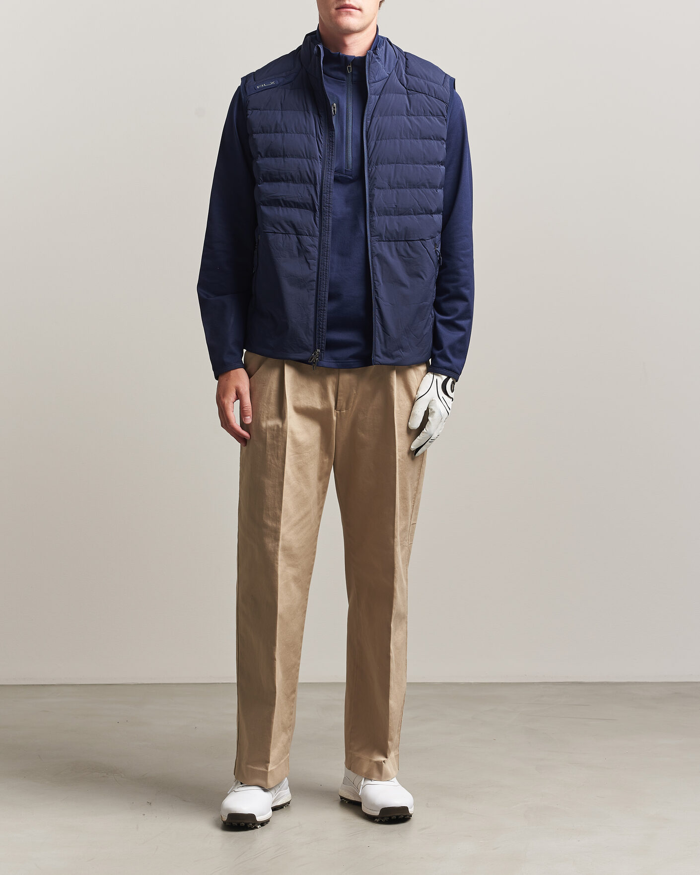 Herr | Golfkläder | RLX Ralph Lauren | Full Zip Golf Vest Refined Navy