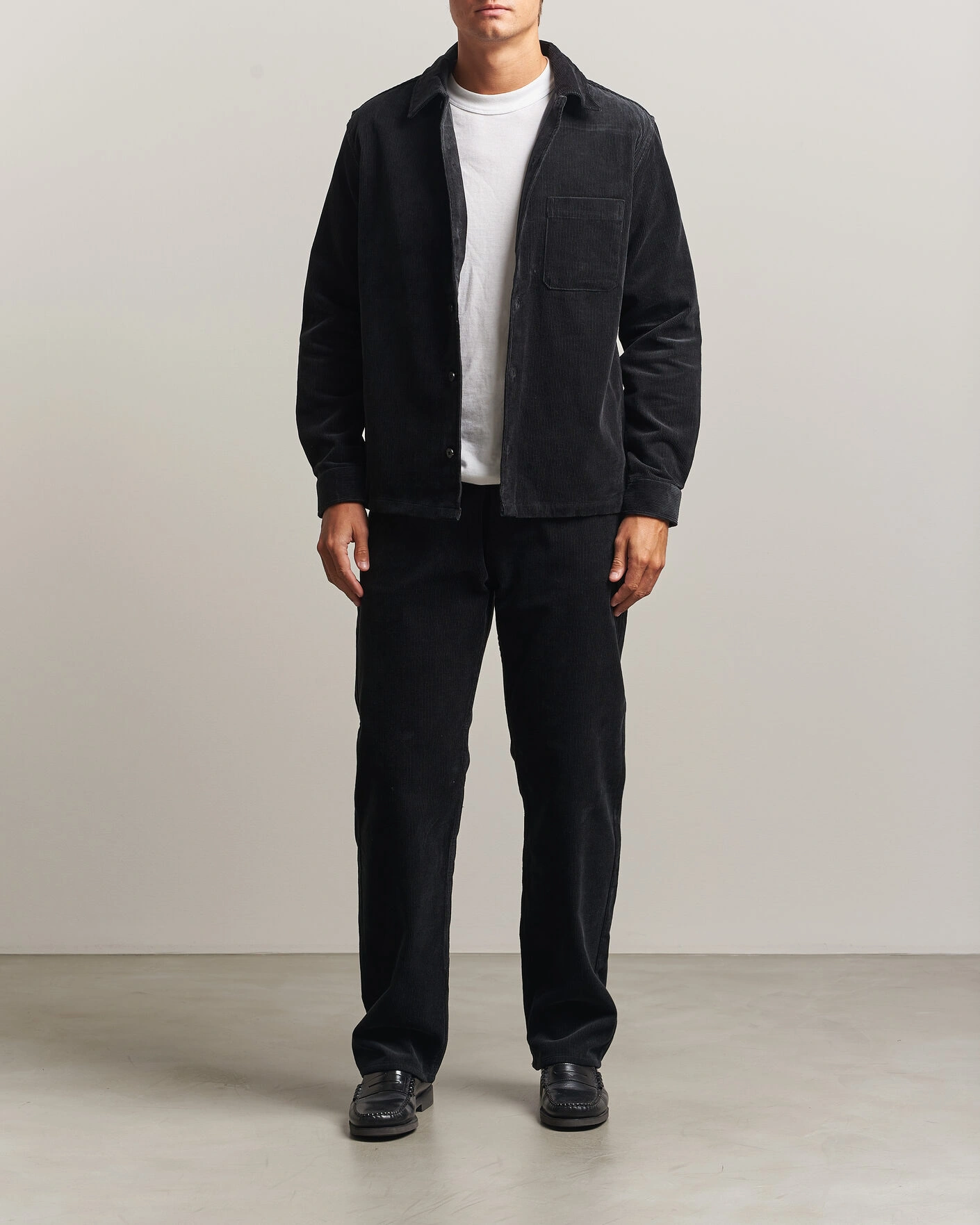 Herr | Byxor | Samsøe Samsøe | Eddie Corduroy Trousers Black