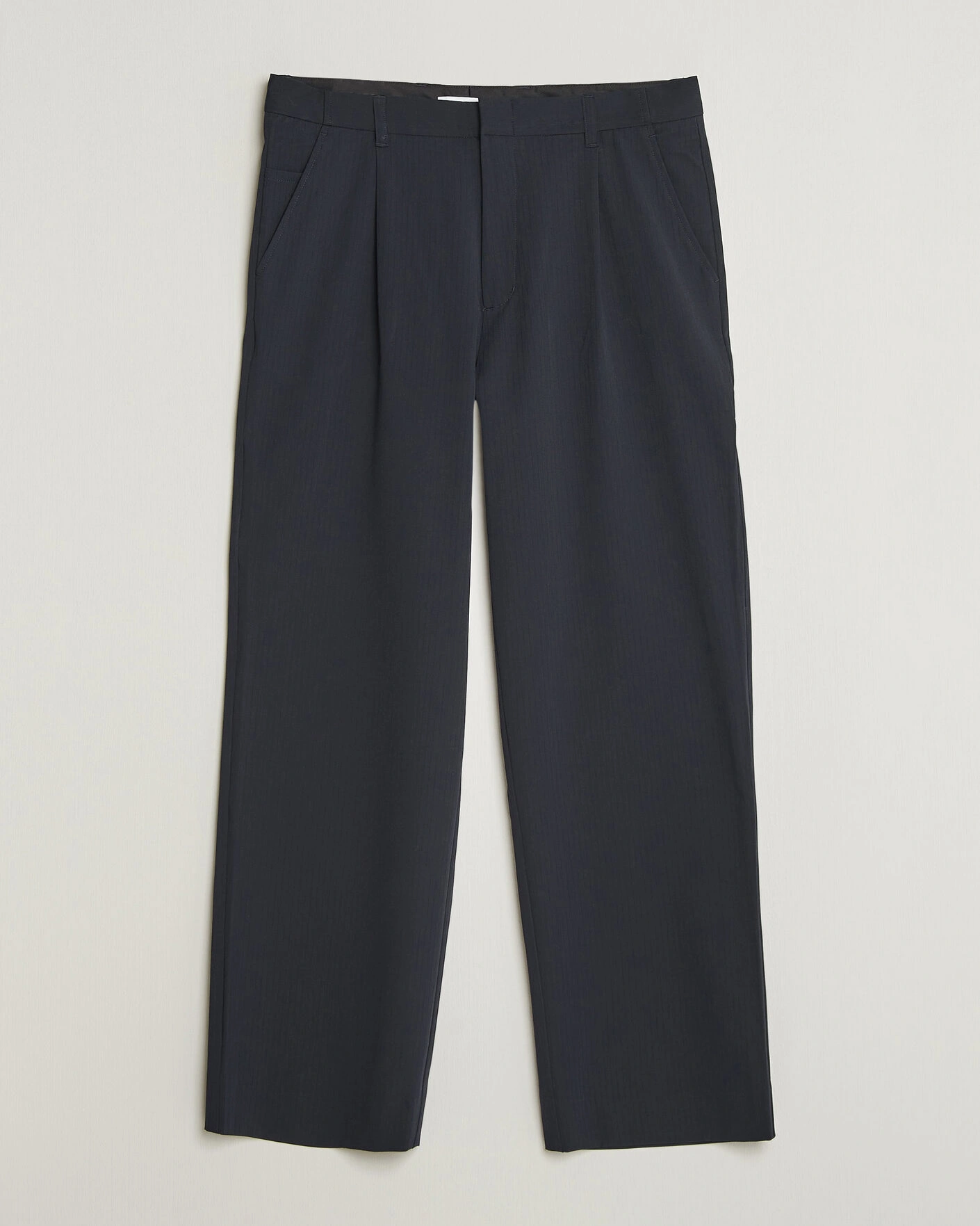 Herr | Byxor | Samsøe Samsøe | Valentin Pleated Trousers Salute Navy