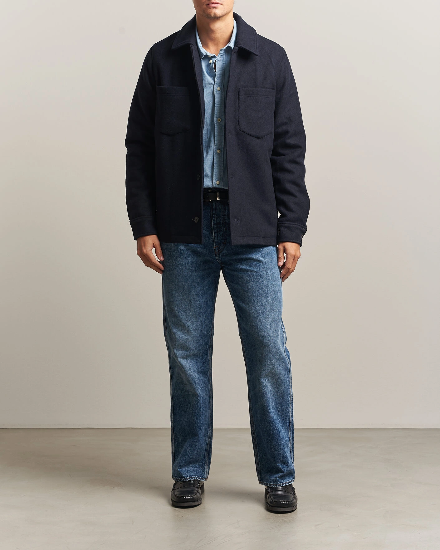 Herr | Jackor | Samsøe Samsøe | Pally Padded Shirt Jacket Salute Navy