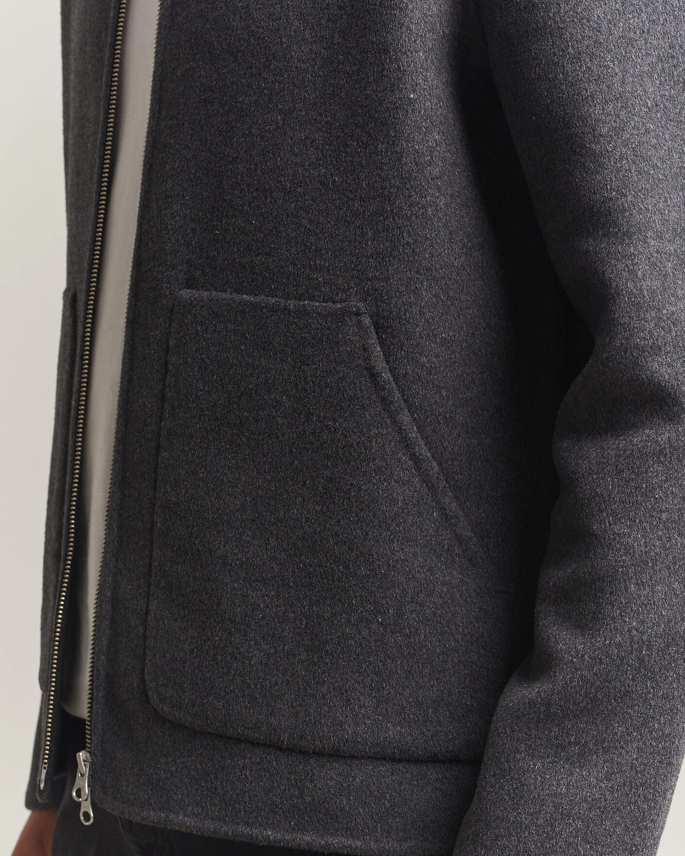 Herr | Jackor | Samsøe Samsøe | Paulo Wool Shirt Jacket Dark Grey Melange