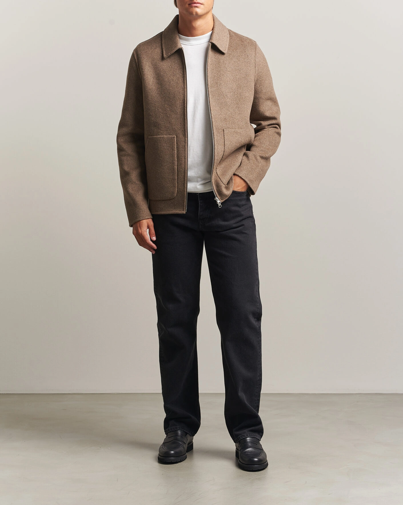 Herr | Jackor | Samsøe Samsøe | Paulo Wool Shirt Jacket Lead Gray Melange