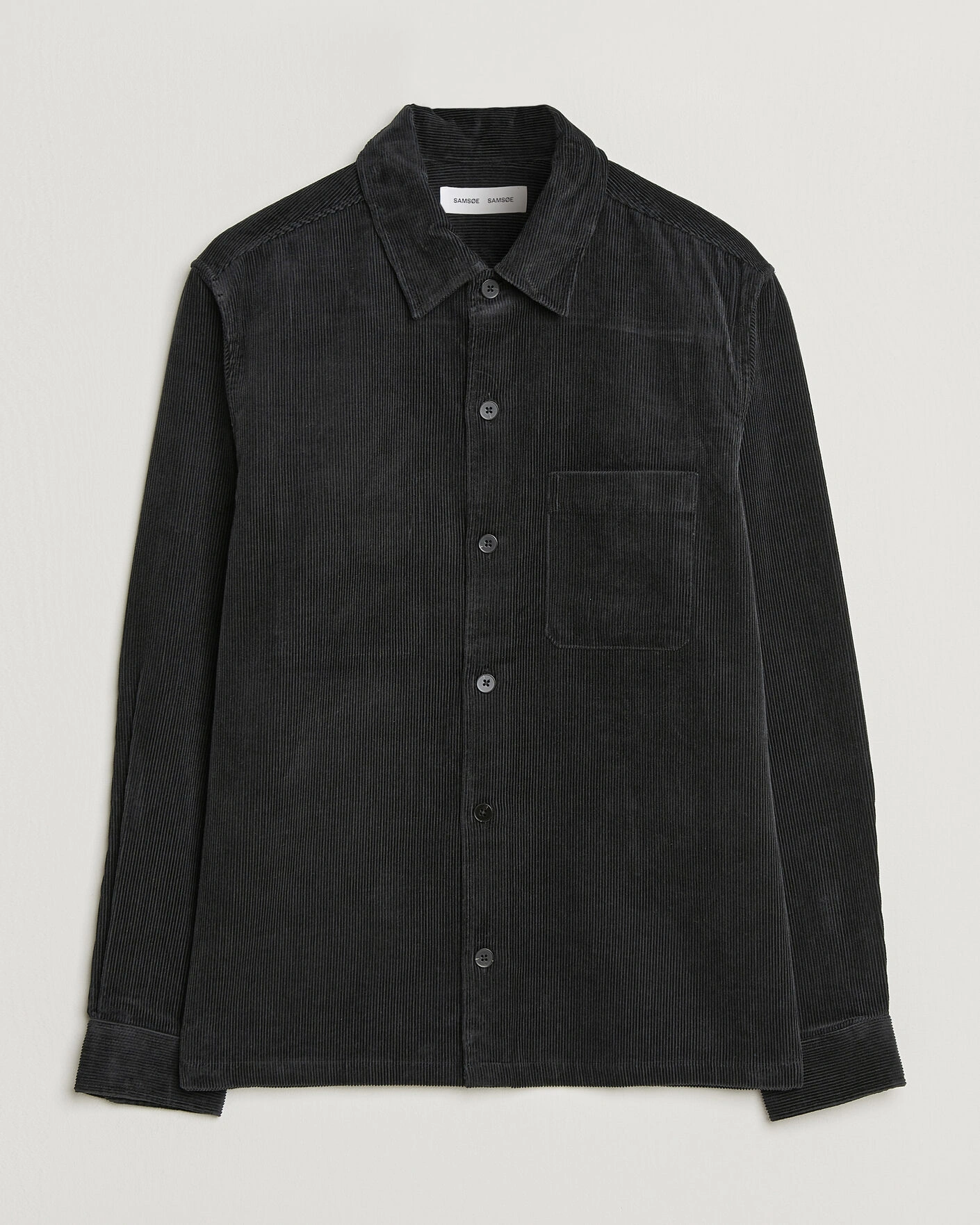 Herr | Skjortor | Samsøe Samsøe | Damon Corduroy Overshirt Black