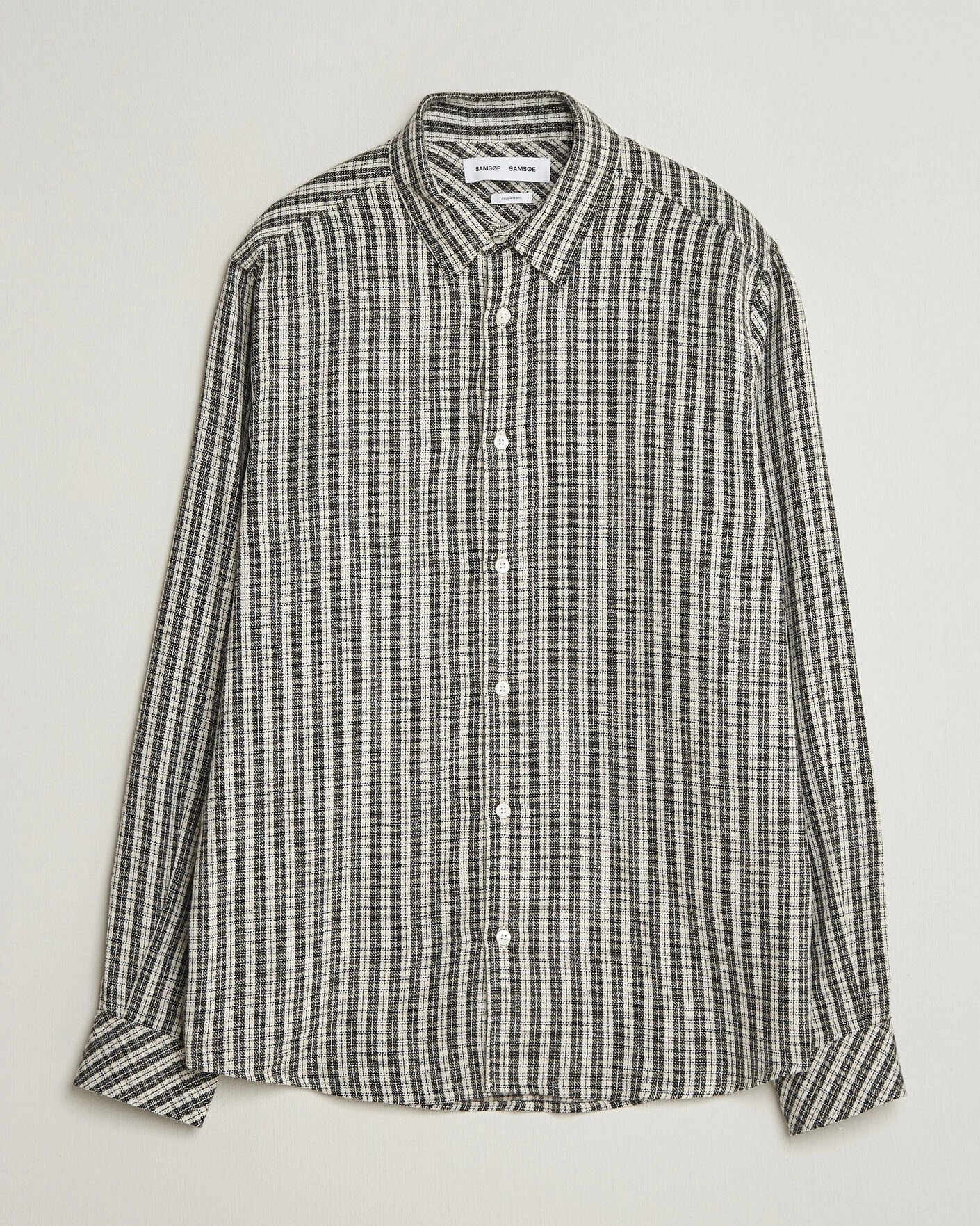 Herr | Skjortor | Samsøe Samsøe | Ryan Brushed Cotton Checked Shirt Brown