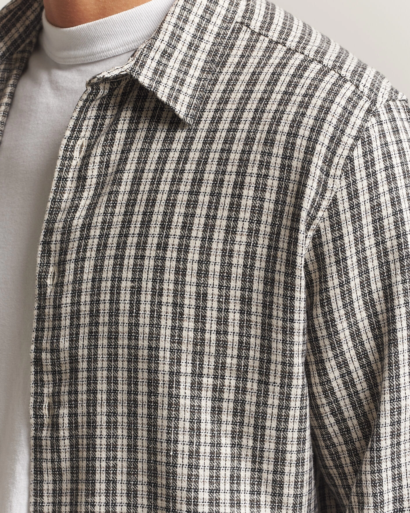 Herr | Skjortor | Samsøe Samsøe | Ryan Brushed Cotton Checked Shirt Brown