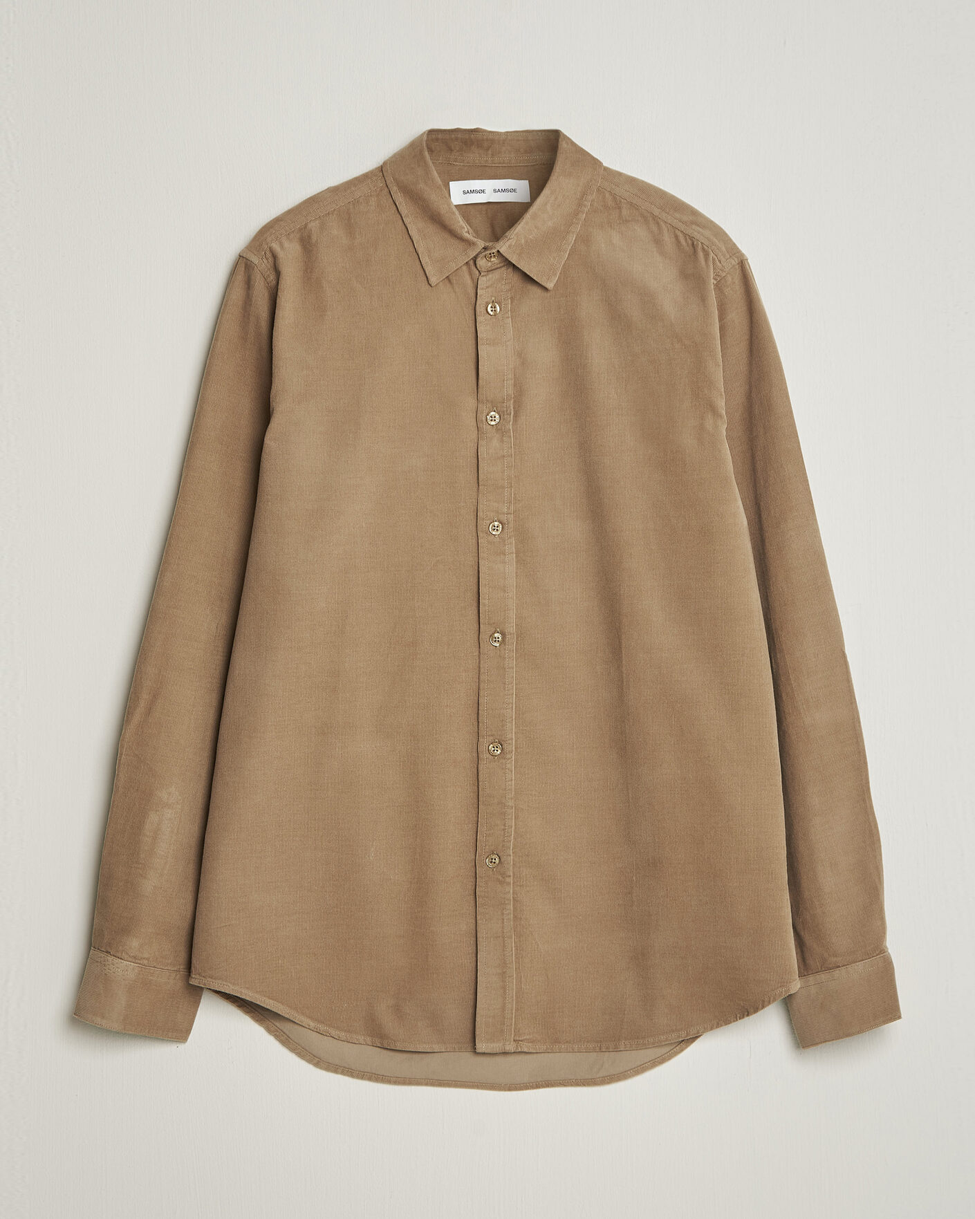 Herr | Skjortor | Samsøe Samsøe | Liam Baby Cord Shirt Lead Gray