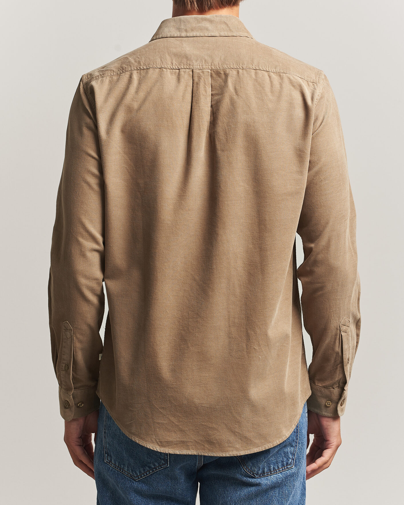 Herr | Skjortor | Samsøe Samsøe | Liam Baby Cord Shirt Lead Gray