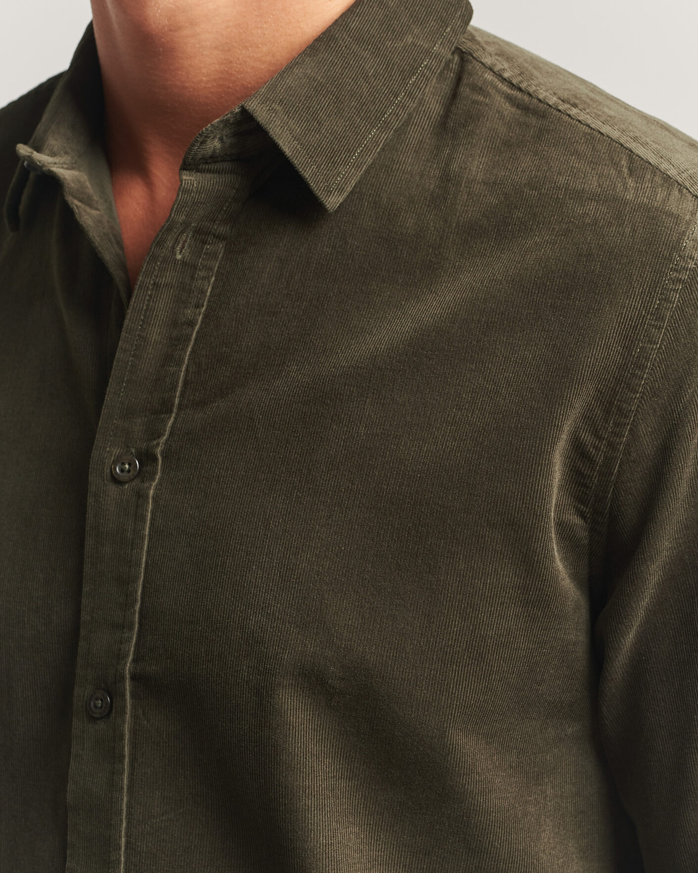 Herr | Skjortor | Samsøe Samsøe | Liam Baby Cord Shirt Forest Night
