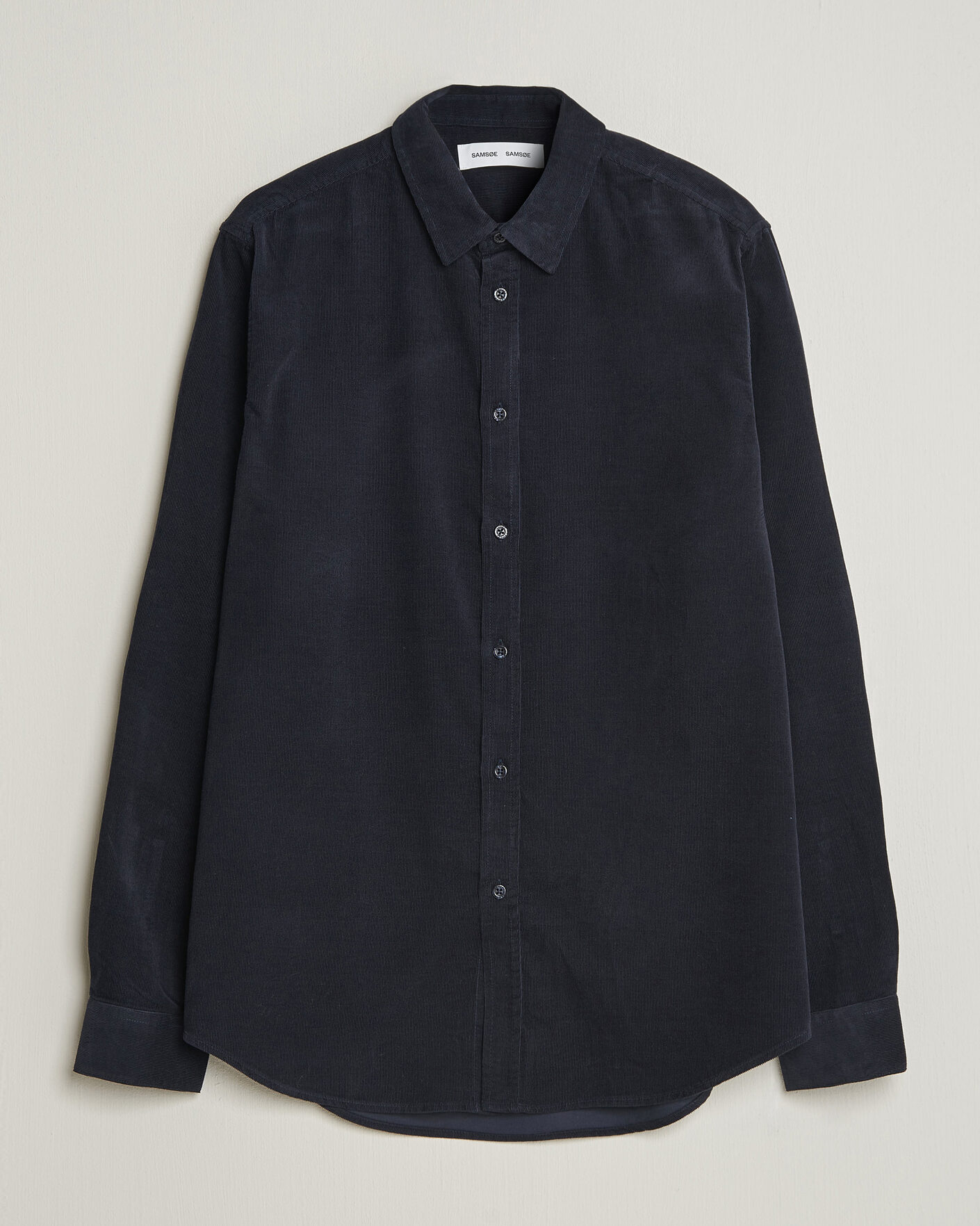 Herr | Skjortor | Samsøe Samsøe | Liam Baby Cord Shirt Salute Navy